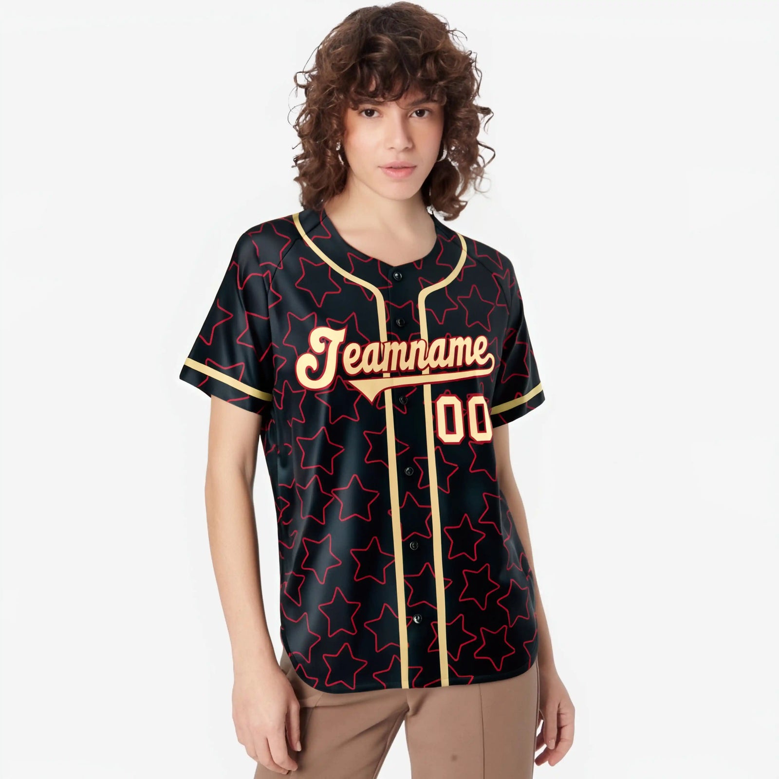 Custom Star Black Purple-White Baseball Jersey Button Down Shirt Personalized for Adults/Youth