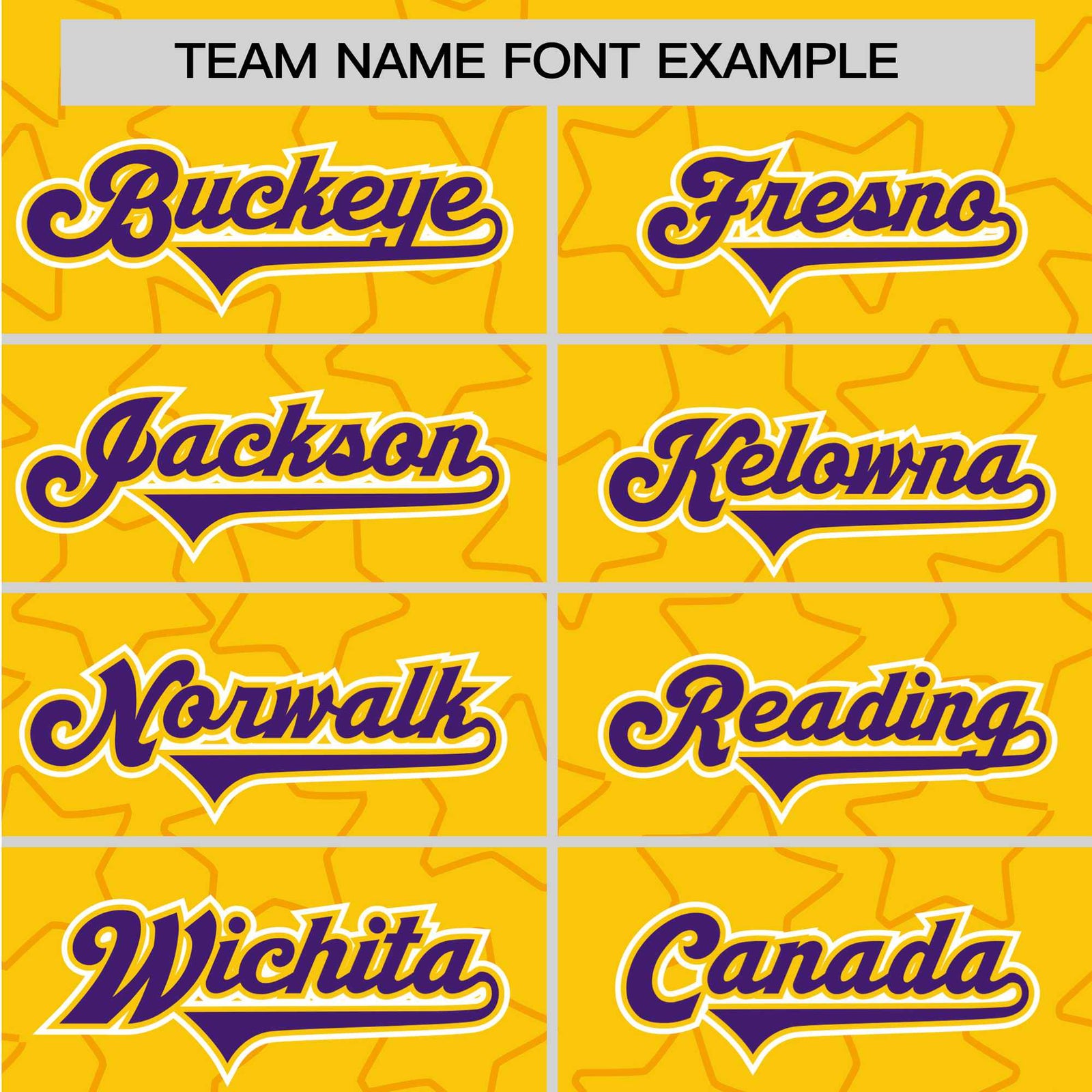 Custom Star Gold Purple Baseball Jersey Button Down Shirt Personalized for Adults/Youth