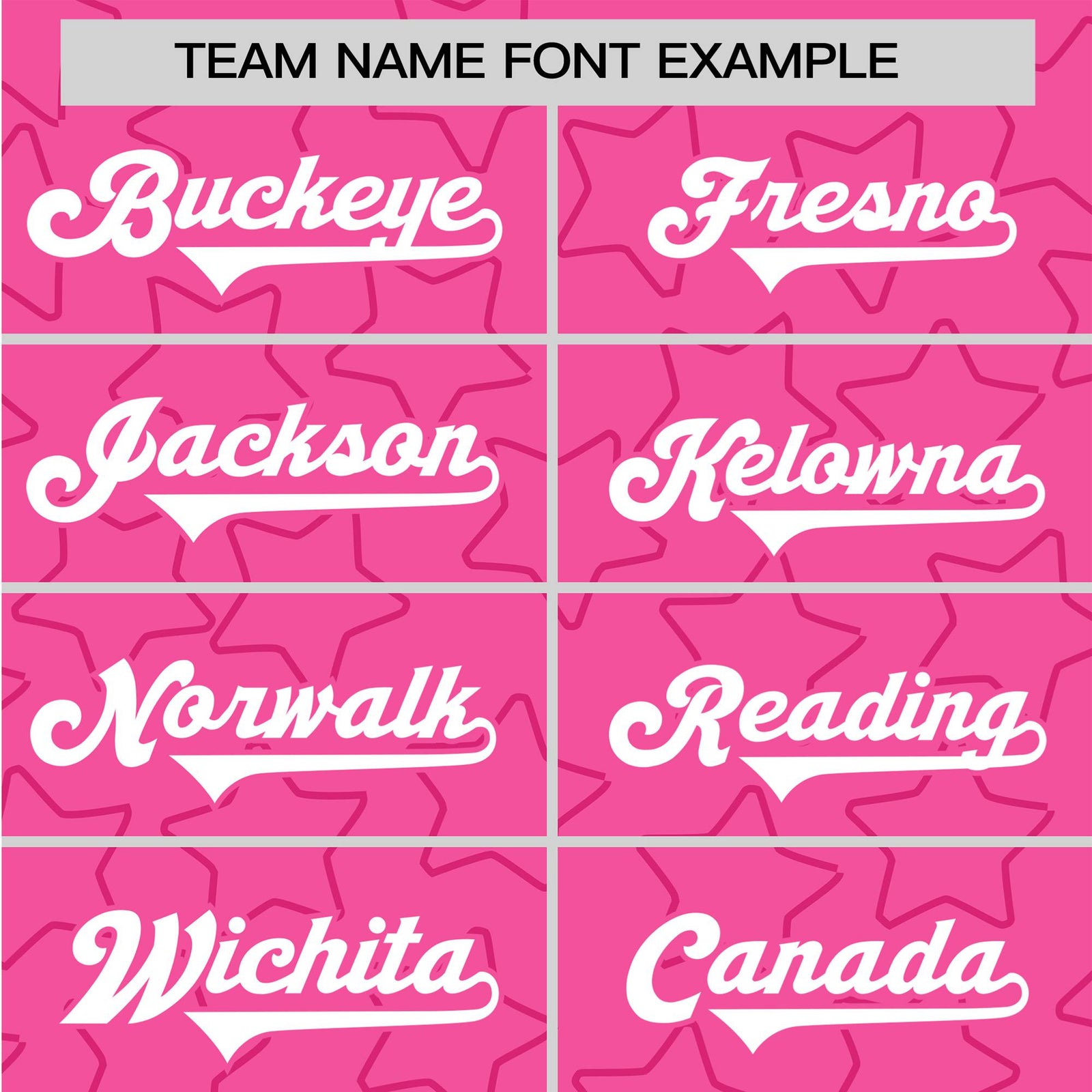 Custom Star Pink White Baseball Jersey Button Down Shirt Personalized for Adults/Youth