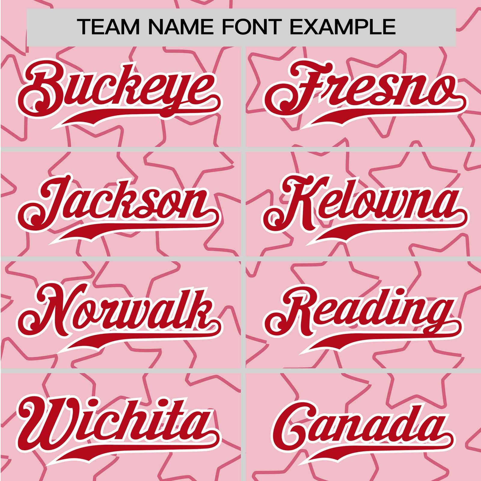 Custom Star Pink Red Baseball Jersey Button Down Shirt Personalized for Adults/Youth