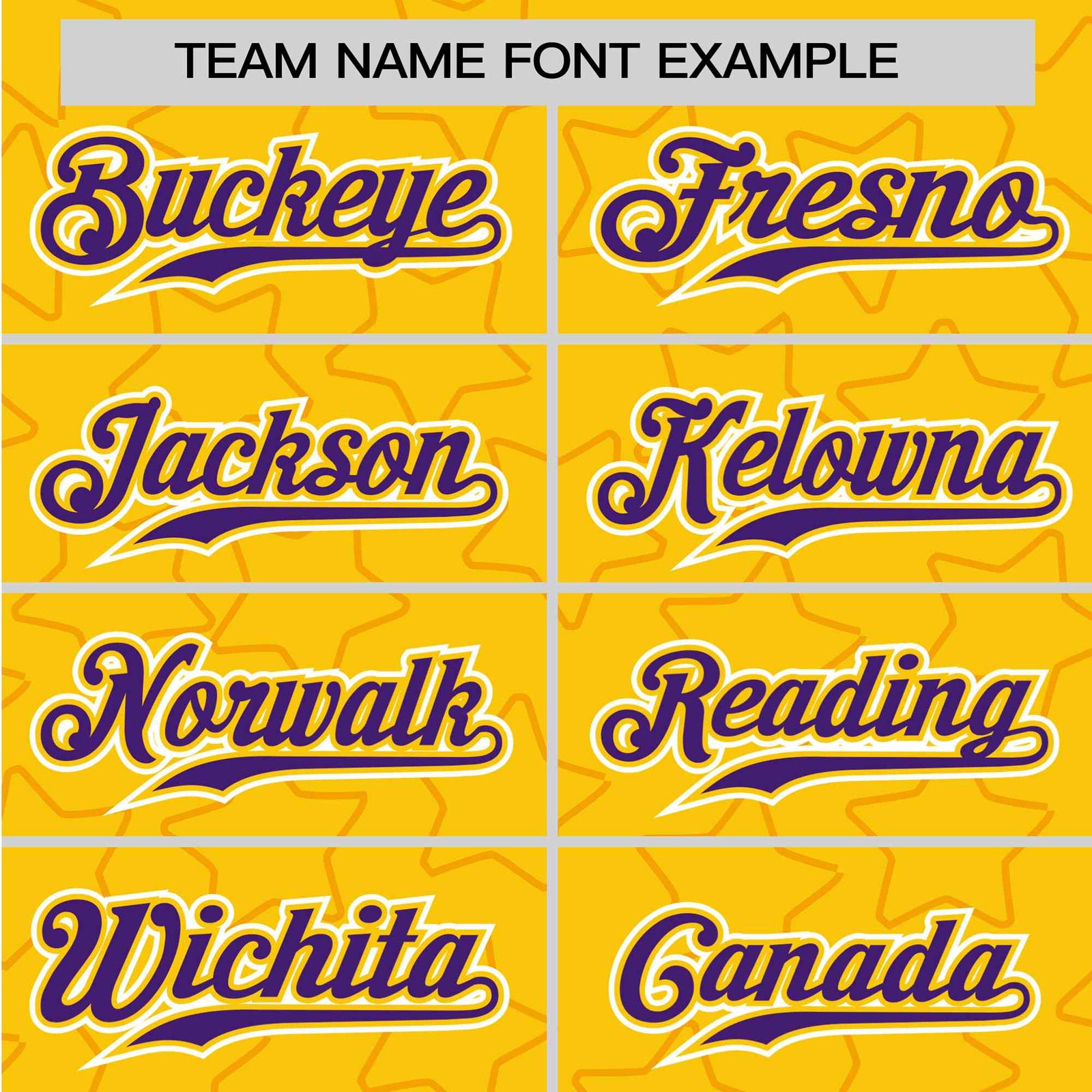 Custom Star Gold Purple Baseball Jersey Button Down Shirt Personalized for Adults/Youth