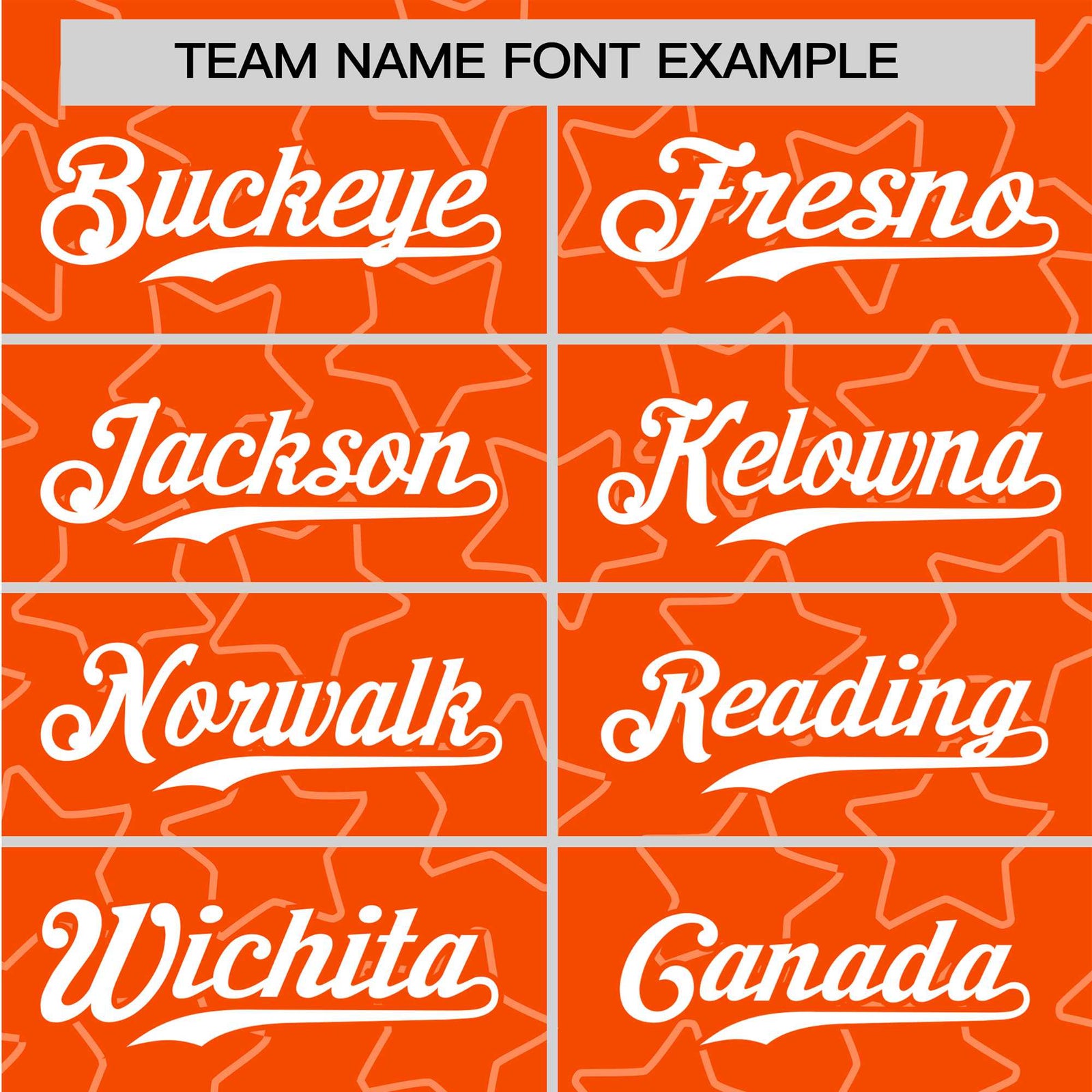 Custom Star Orange White Baseball Jersey Button Down Shirt Personalized for Adults/Youth