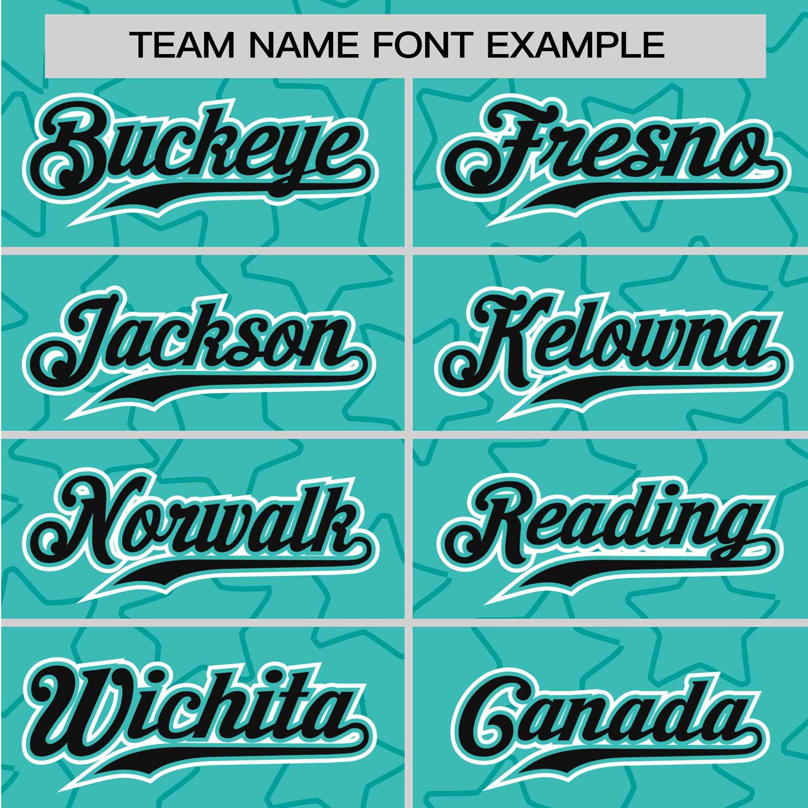 Custom Star Turquoise Black Baseball Jersey Button Down Shirt Personalized for Adults/Youth