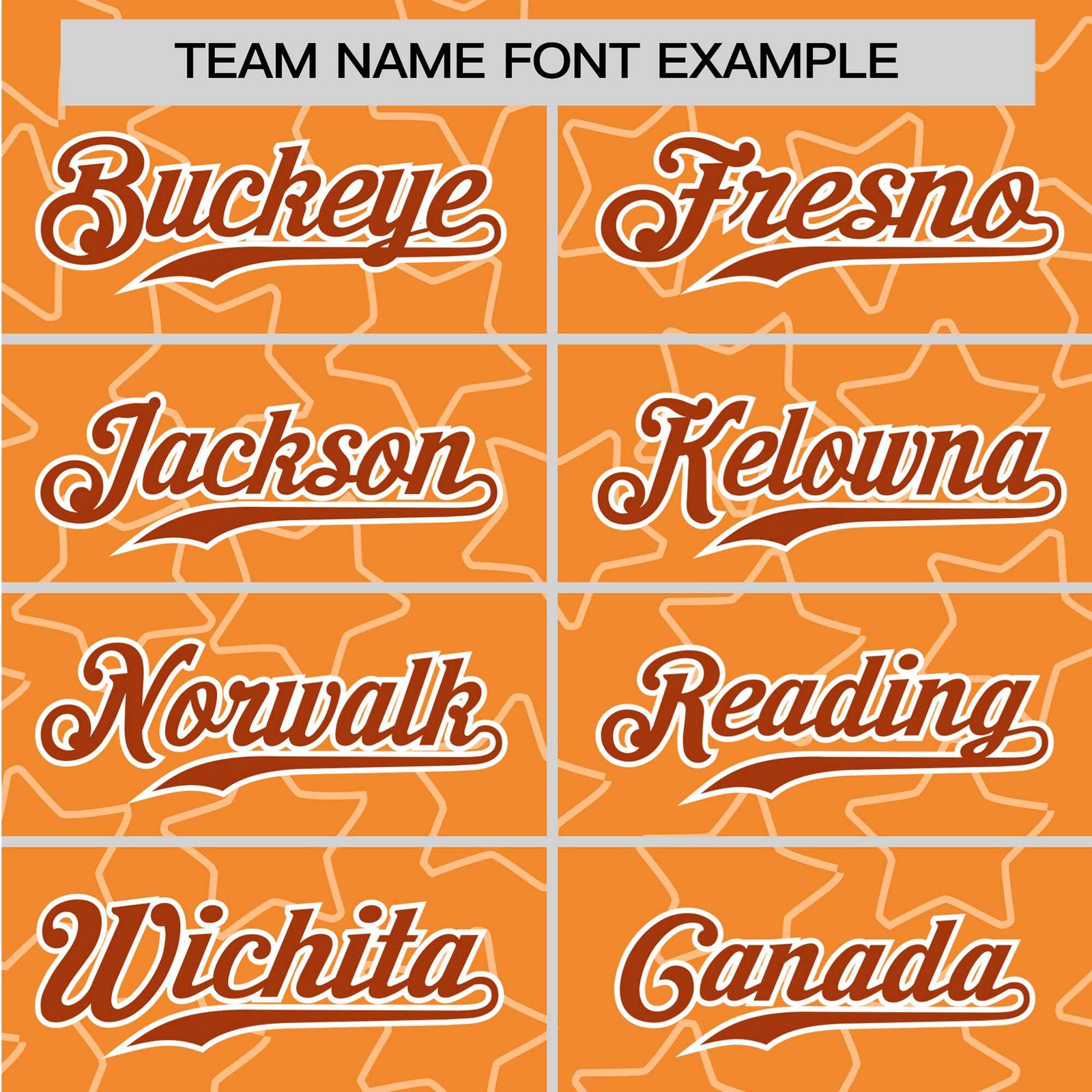 Custom Star Orange Red Baseball Jersey Button Down Shirt Personalized for Adults/Youth