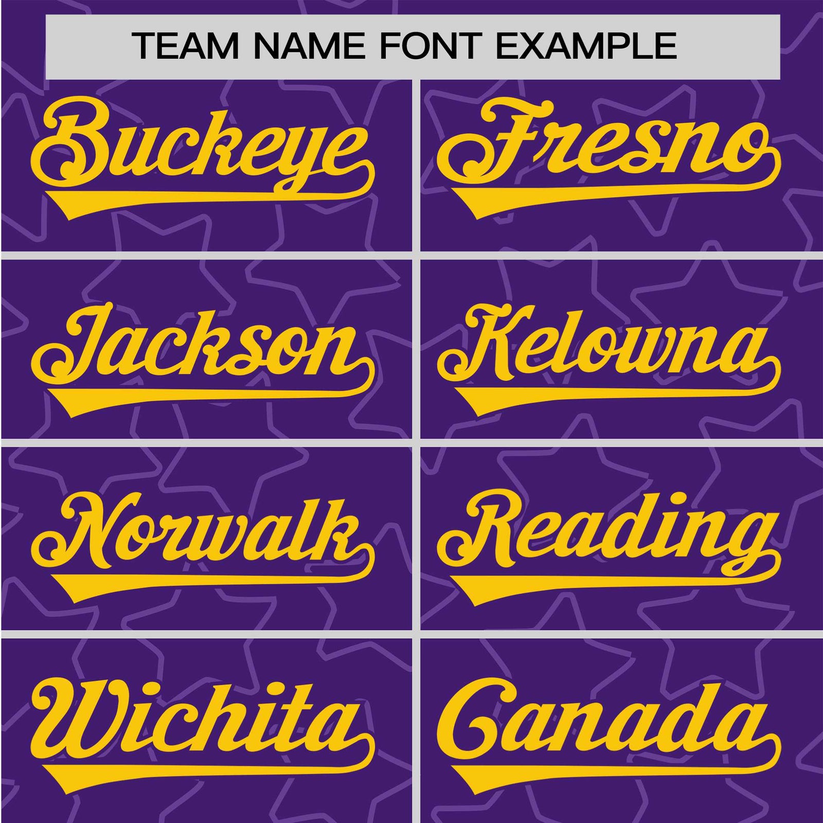 Custom Star Purple Gold Baseball Jersey Button Down Shirt Personalized for Adults/Youth