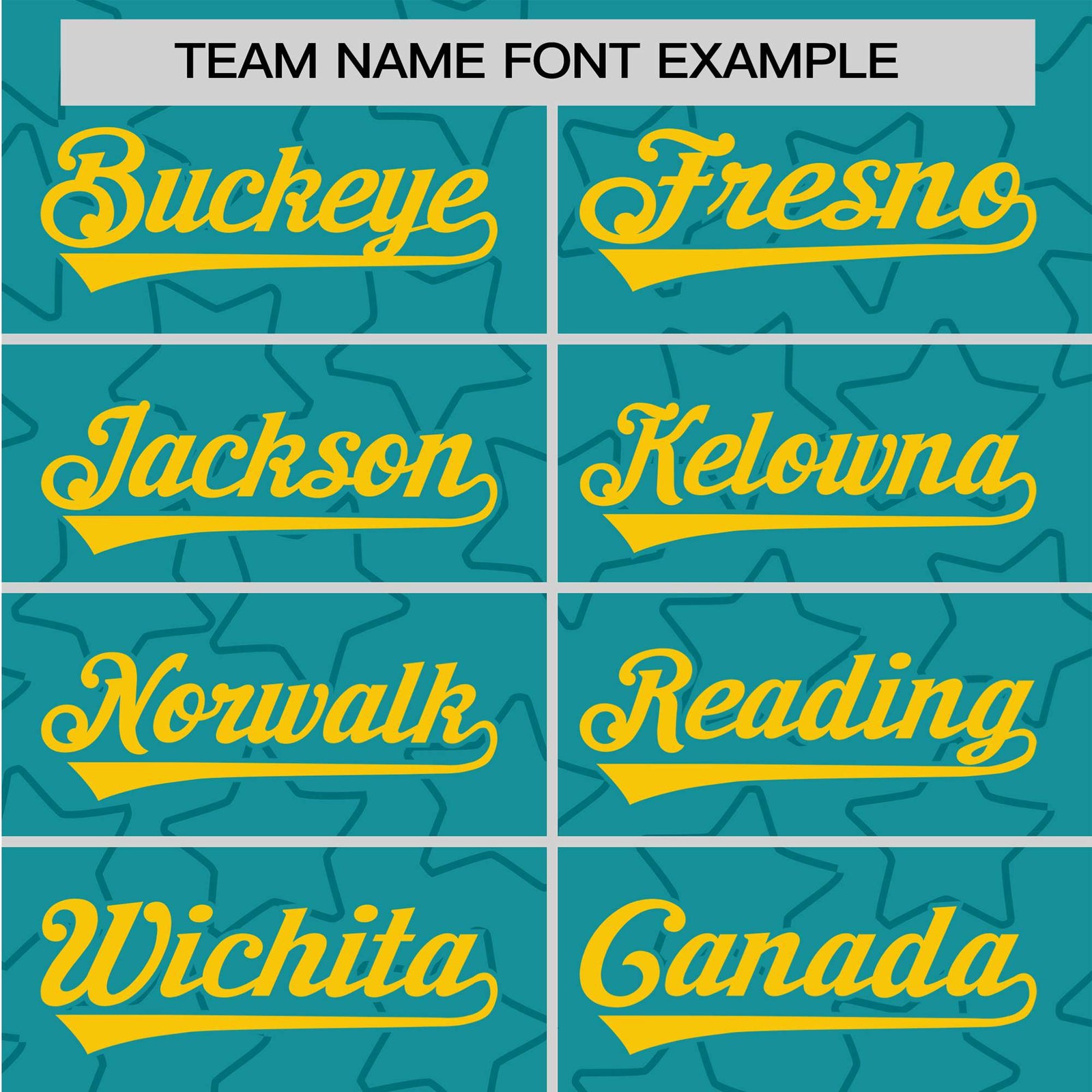 Custom Star Turquoise Gold Baseball Jersey Button Down Shirt Personalized for Adults/Youth