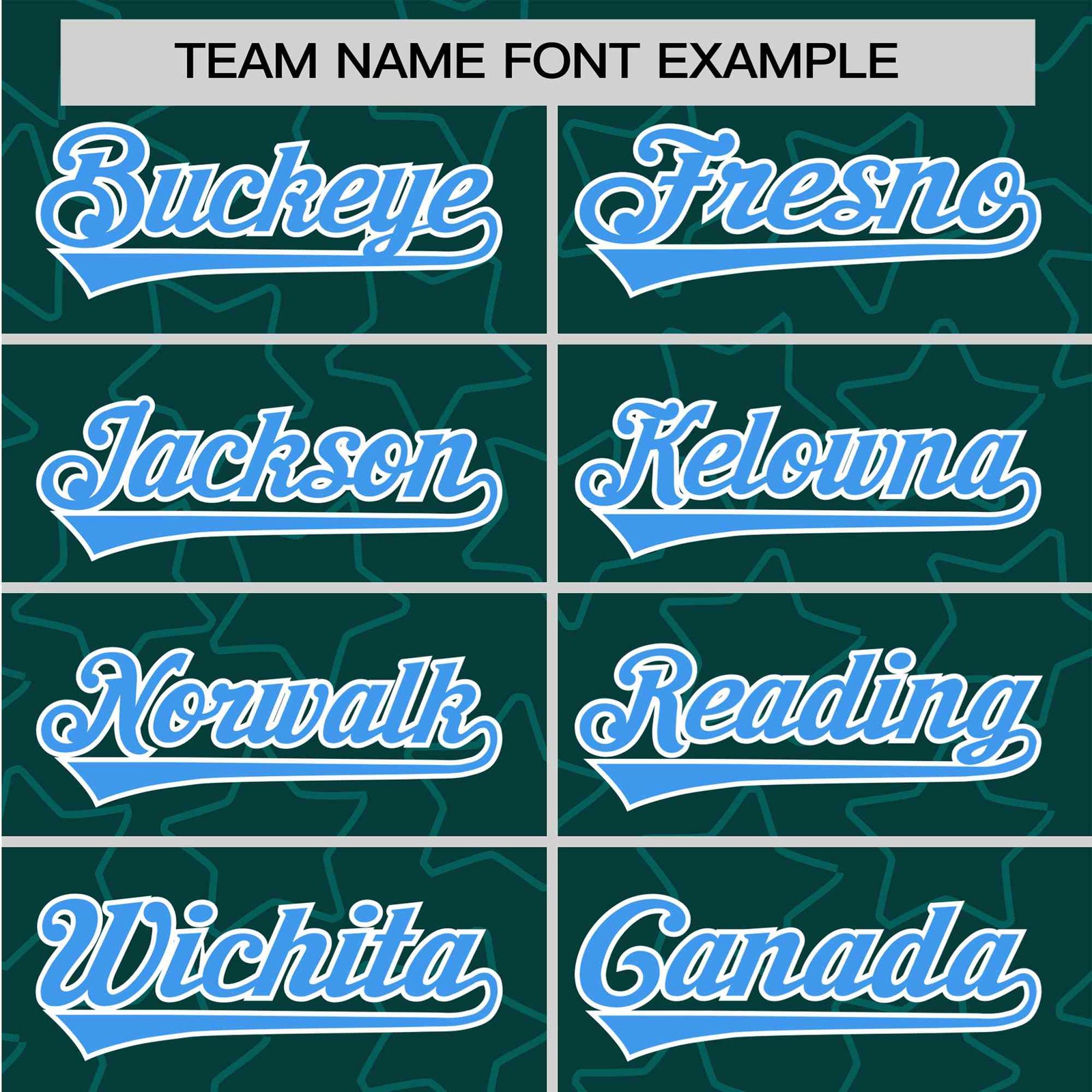 Custom Star Teal Blue Baseball Jersey Button Down Shirt Personalized for Adults/Youth