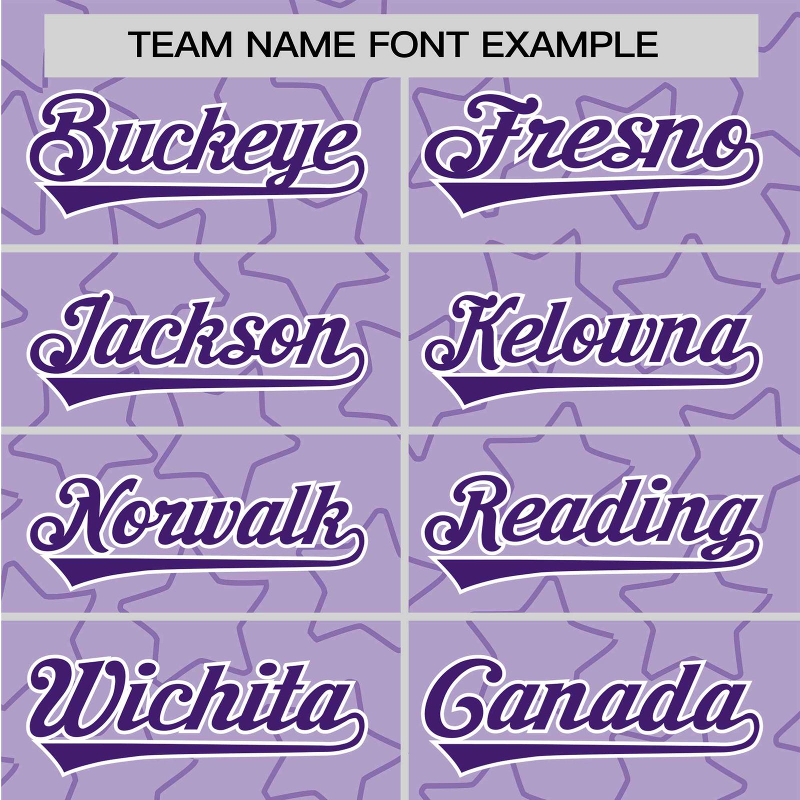 Custom Star Lavender Purple Baseball Jersey Button Down Shirt Personalized for Adults/Youth