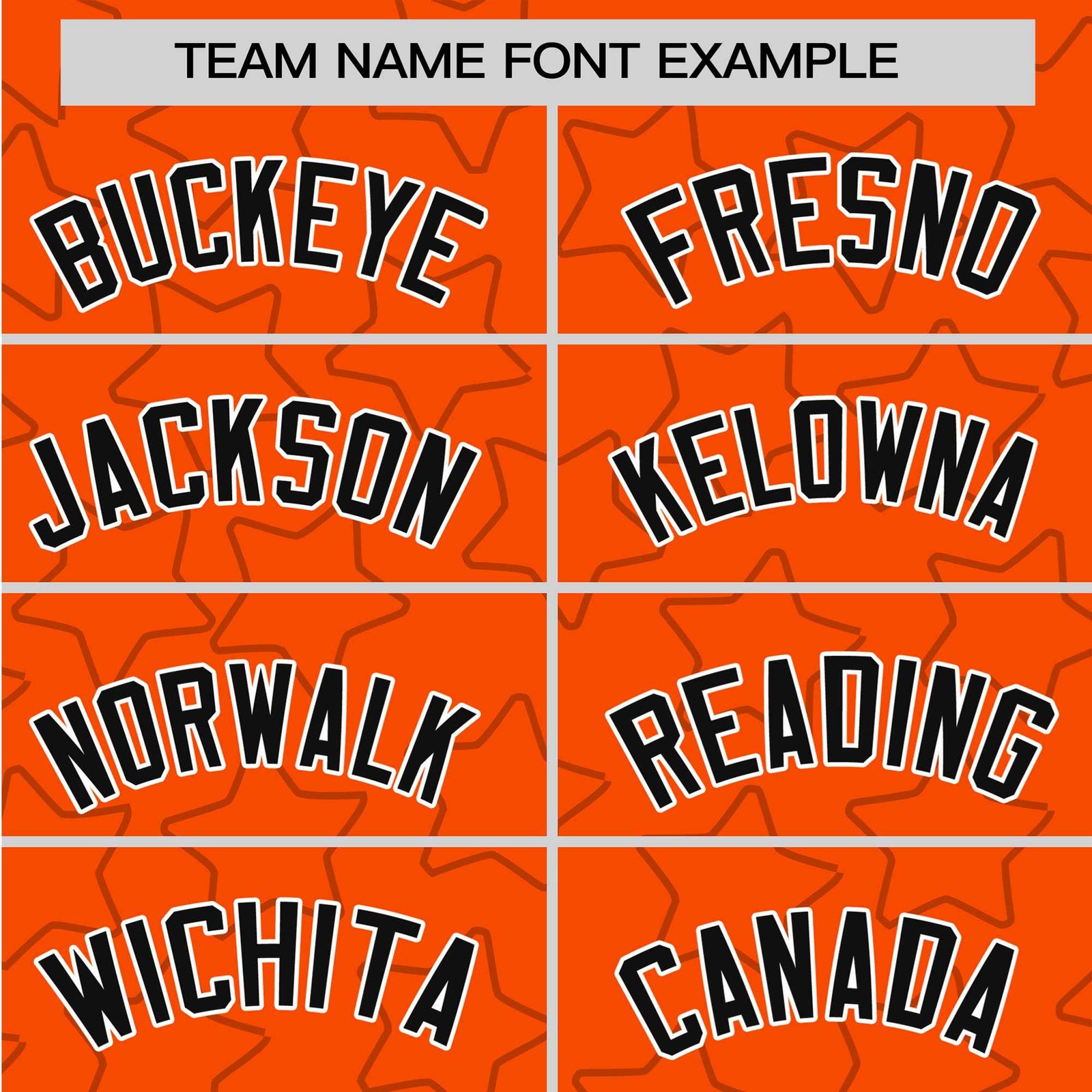 Custom Star Orange Black Baseball Jersey Button Down Shirt Personalized for Adults/Youth