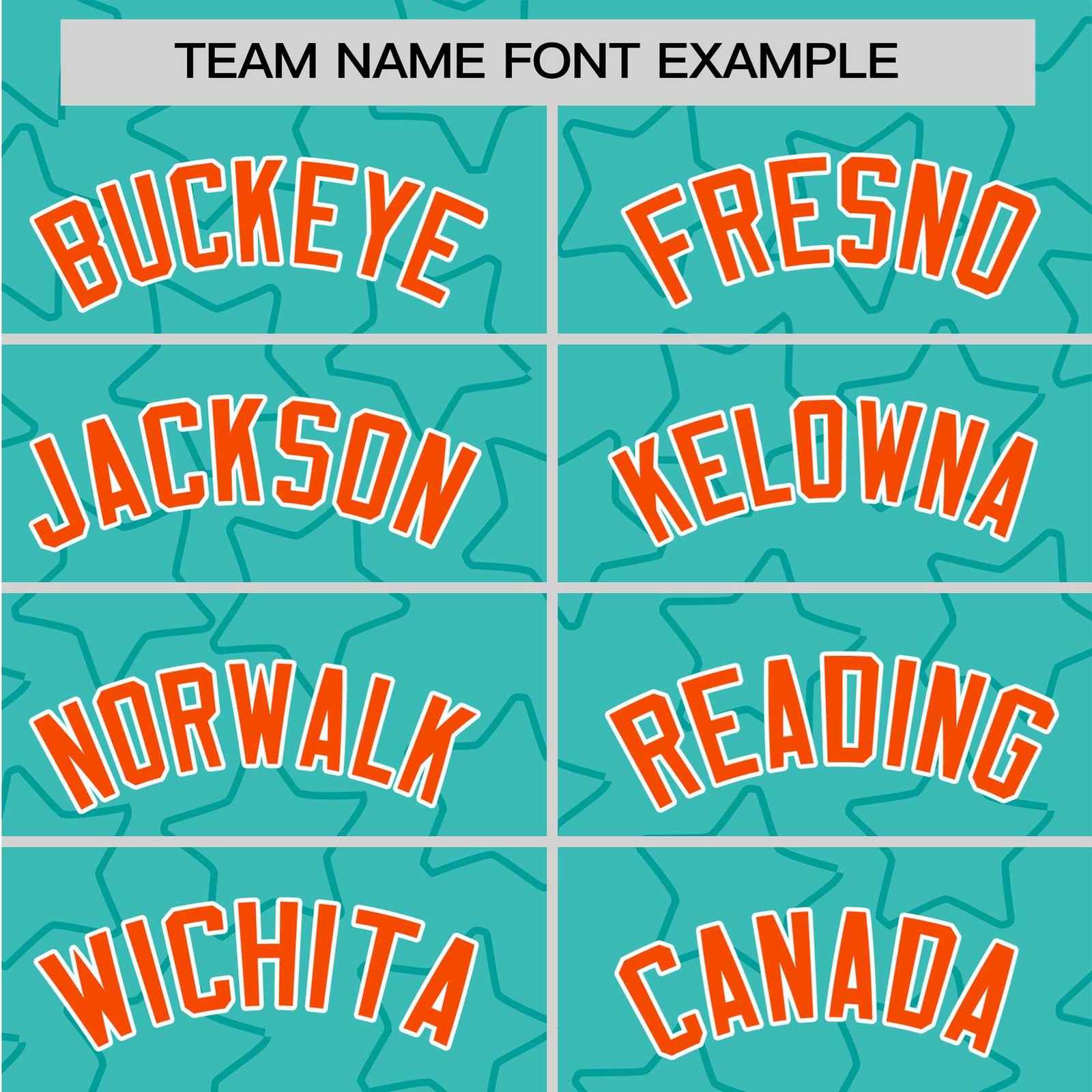 Custom Star Turquoise Orange Baseball Jersey Button Down Shirt Personalized for Adults/Youth