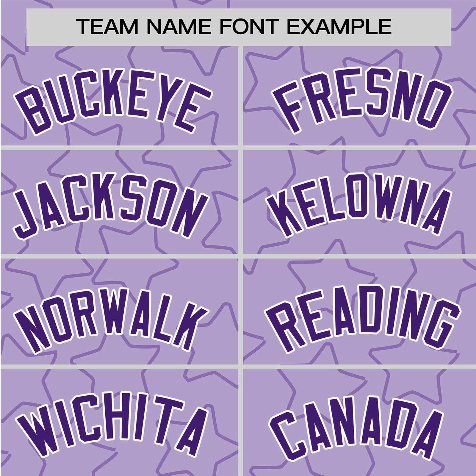 Custom Star Lavender Purple Baseball Jersey Button Down Shirt Personalized for Adults/Youth