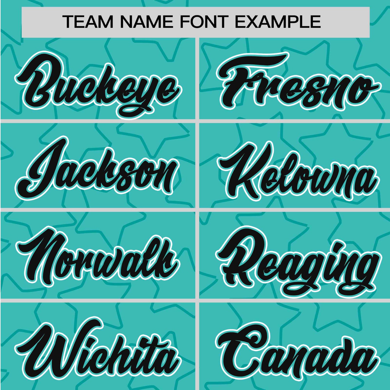 Custom Star Turquoise Black Baseball Jersey Button Down Shirt Personalized for Adults/Youth