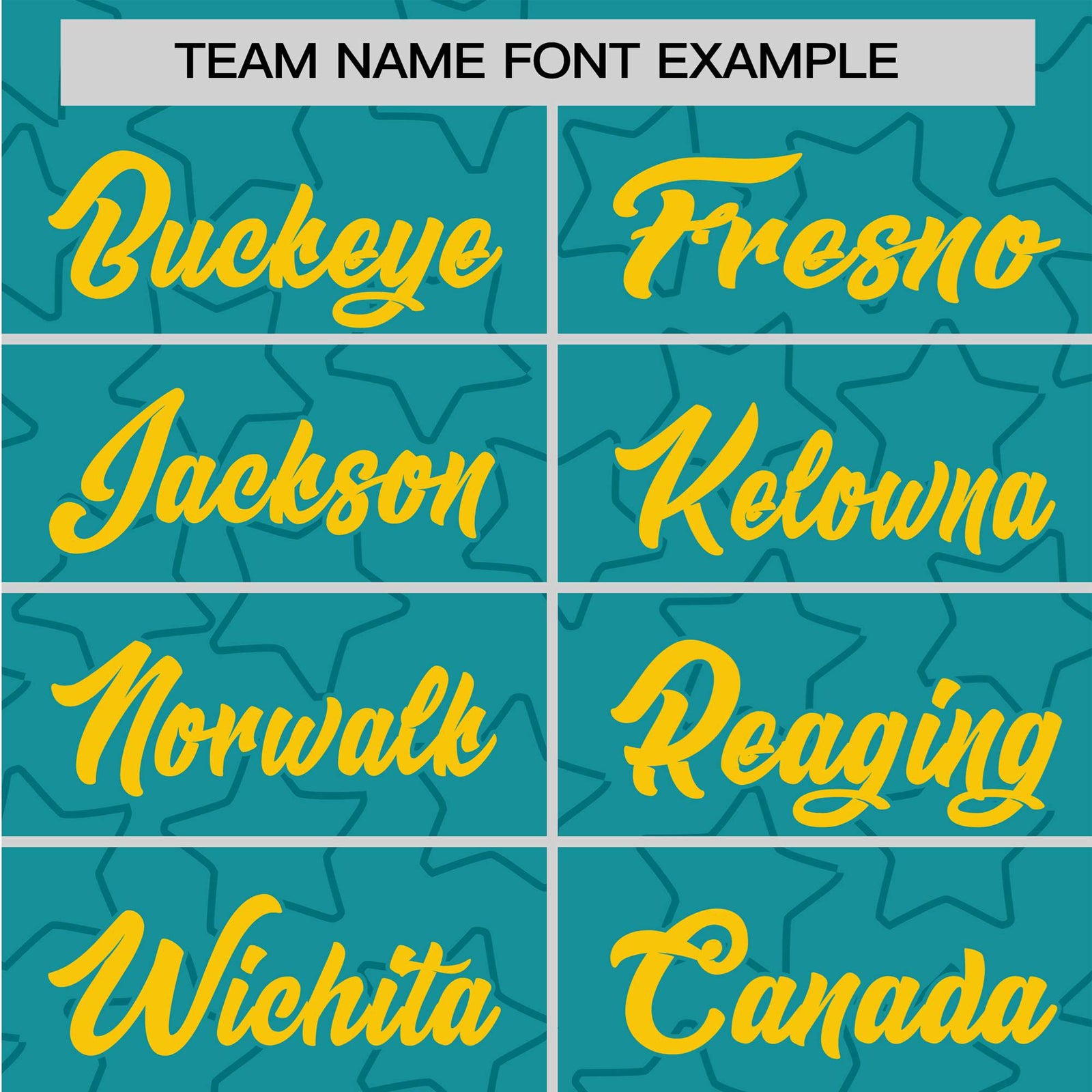 Custom Star Turquoise Gold Baseball Jersey Button Down Shirt Personalized for Adults/Youth