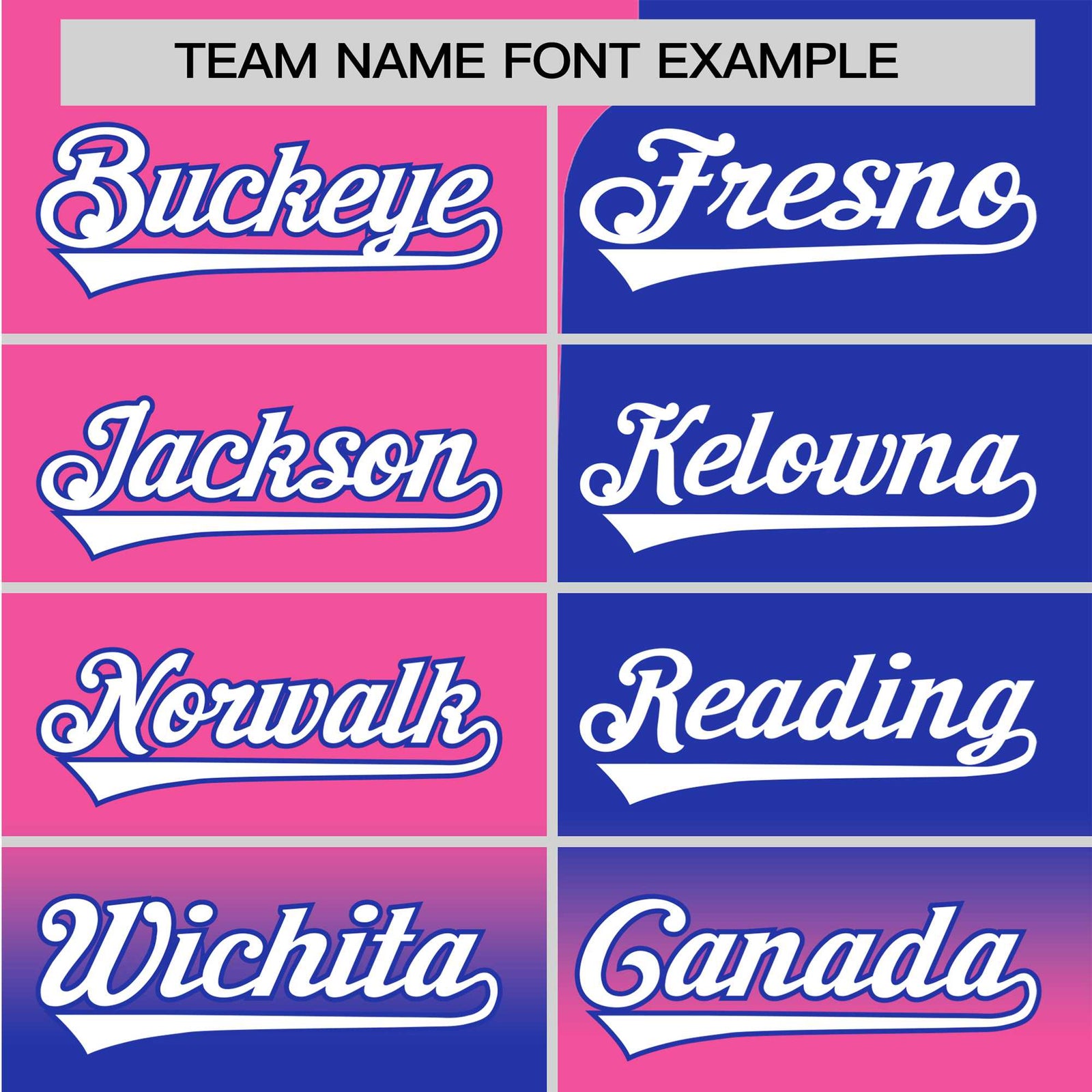 Custom Pink-Royal Blue White Authentic Split Fashion Baseball Jersey