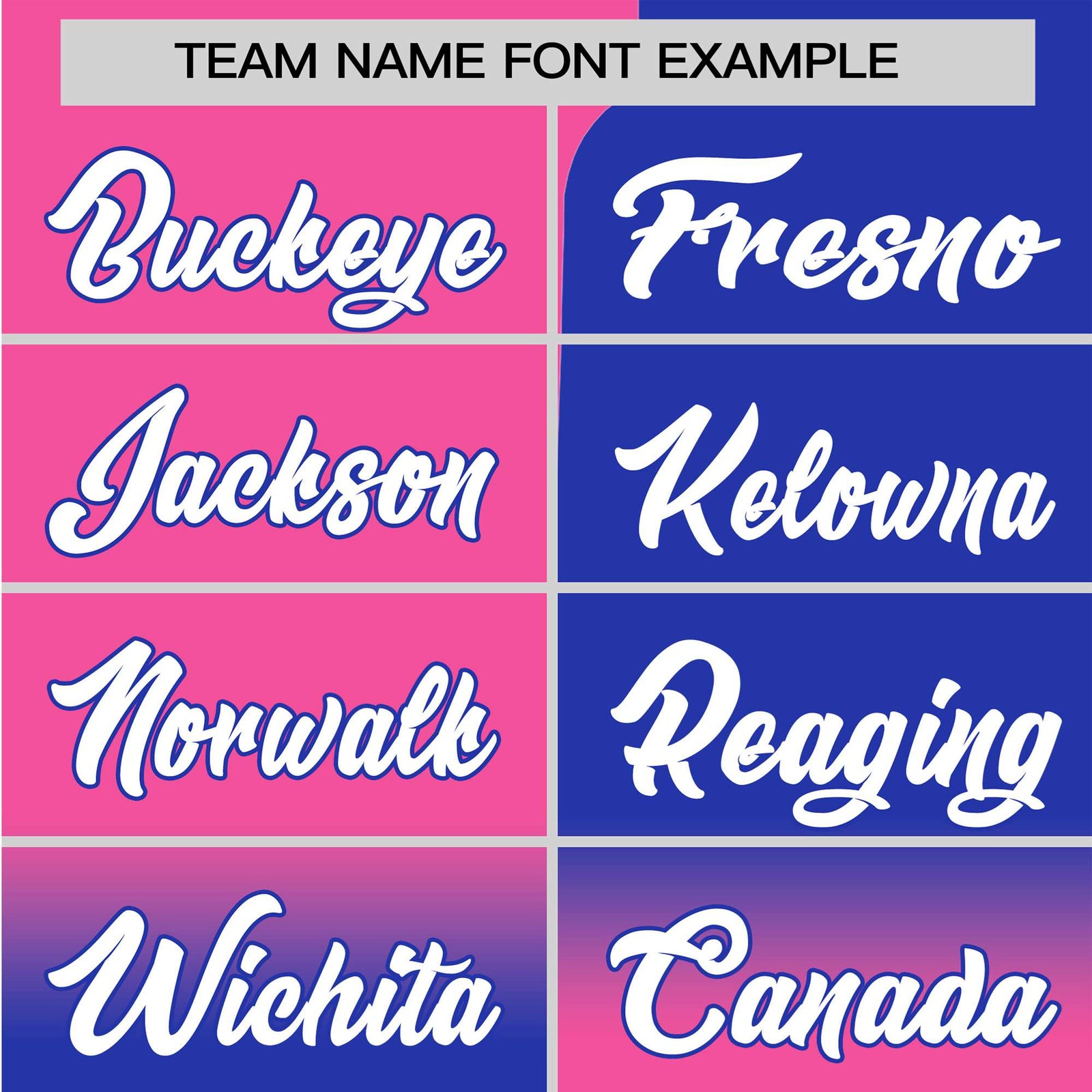 Custom Pink-Royal Blue White Authentic Split Fashion Baseball Jersey