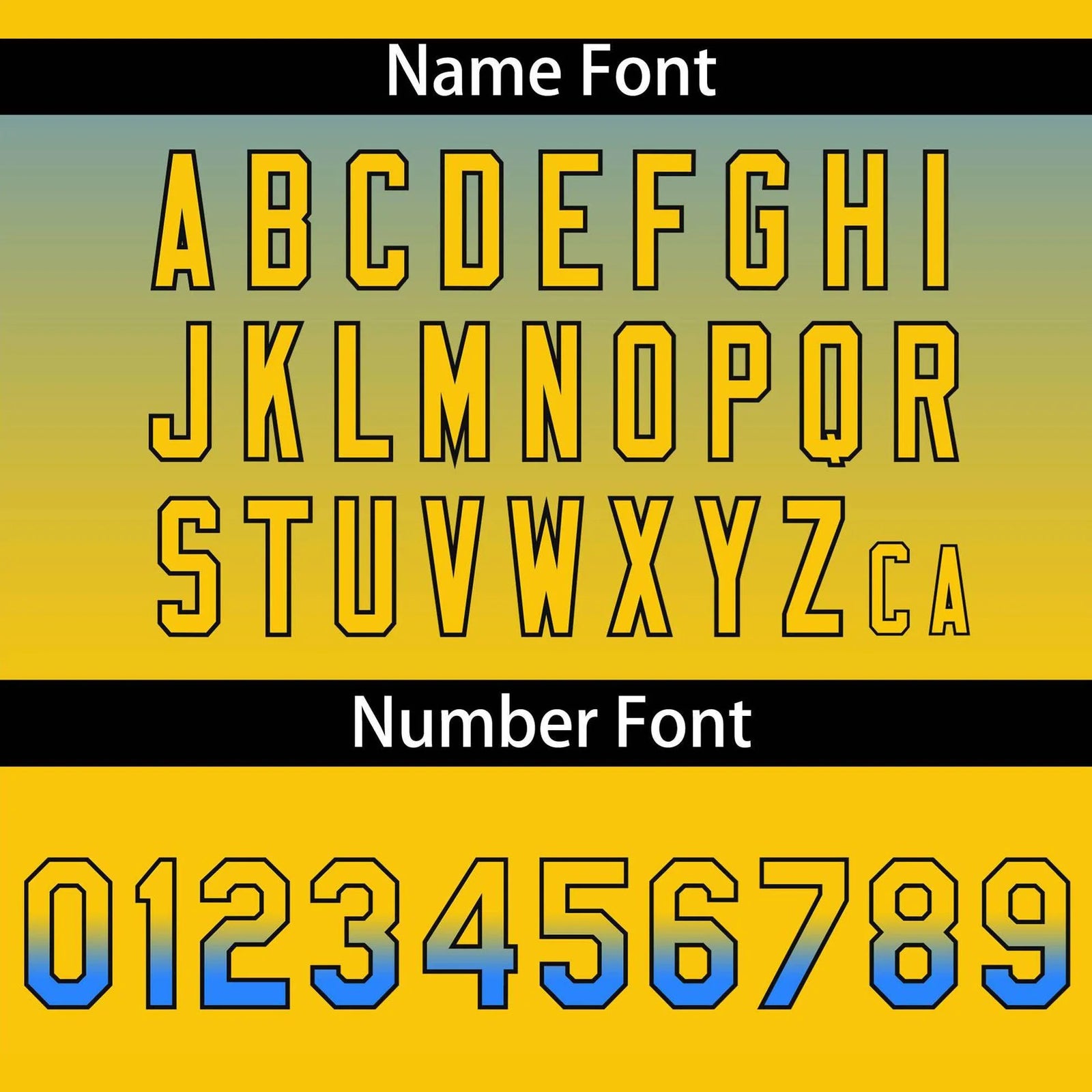 Custom Blue Yellow-Black Authentic Fade Fashion Baseball Jersey