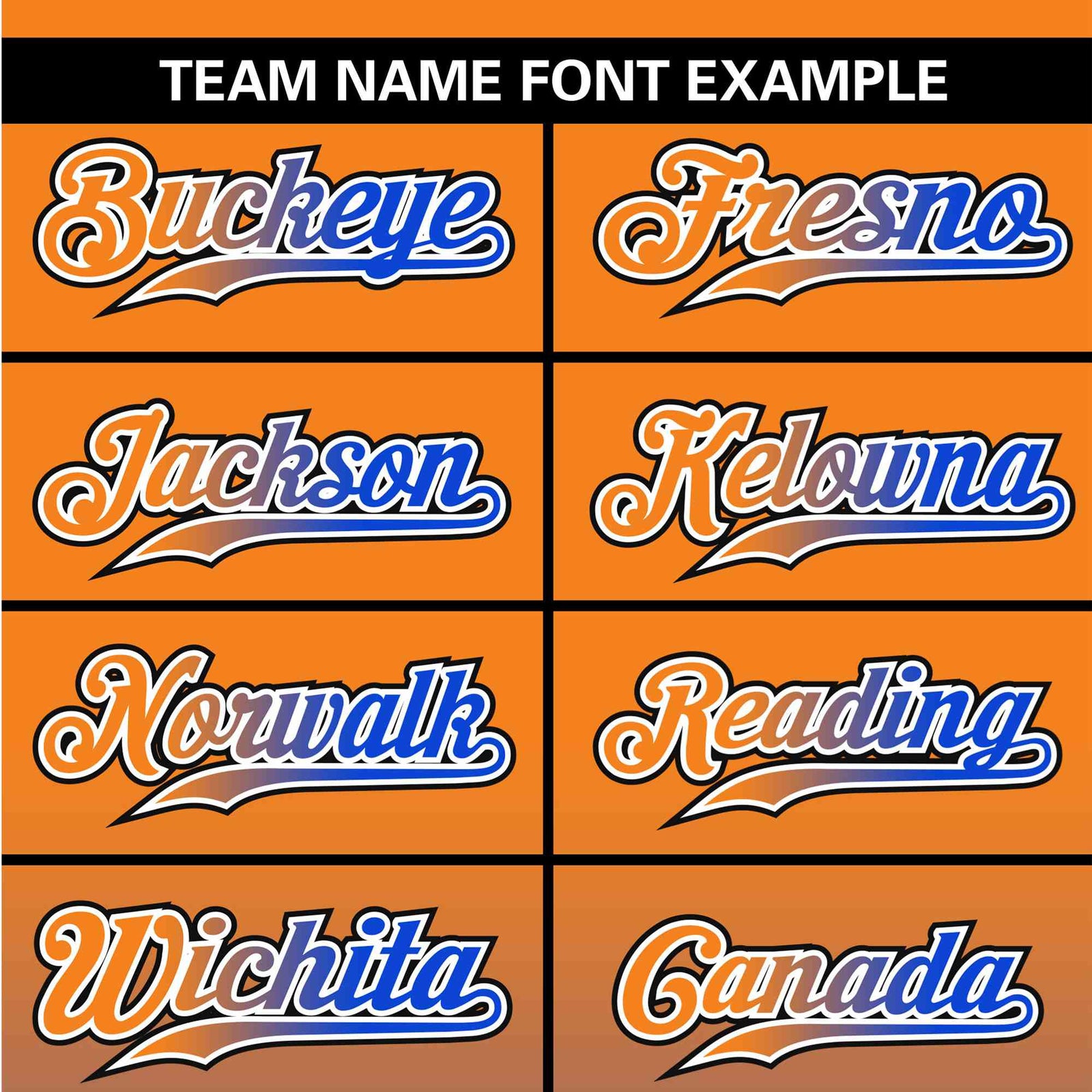 Custom Orange Sky Blue Black Authentic Fade Fashion Baseball Jersey