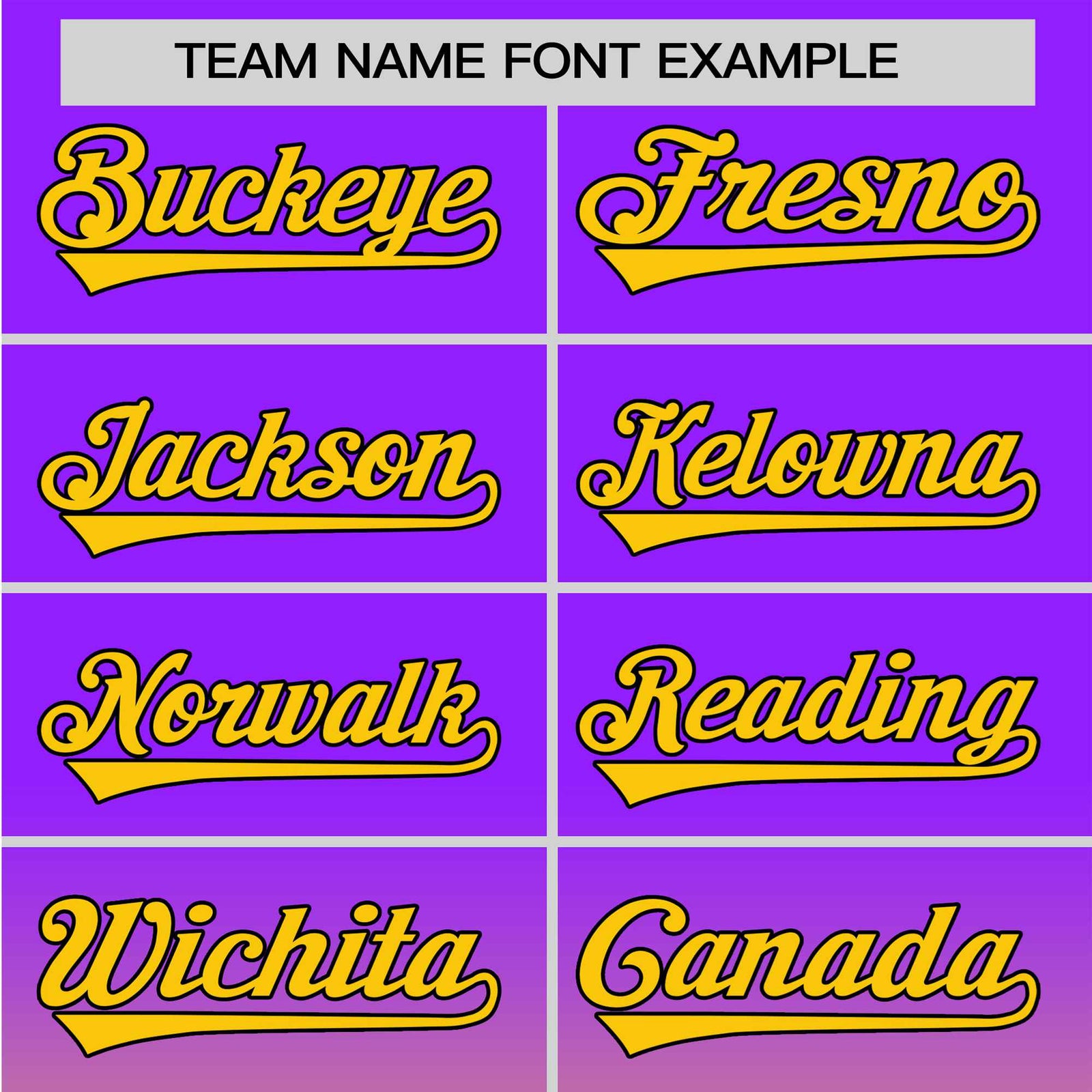 Custom Purple Yellow-Black Authentic Fade Fashion Baseball Jersey