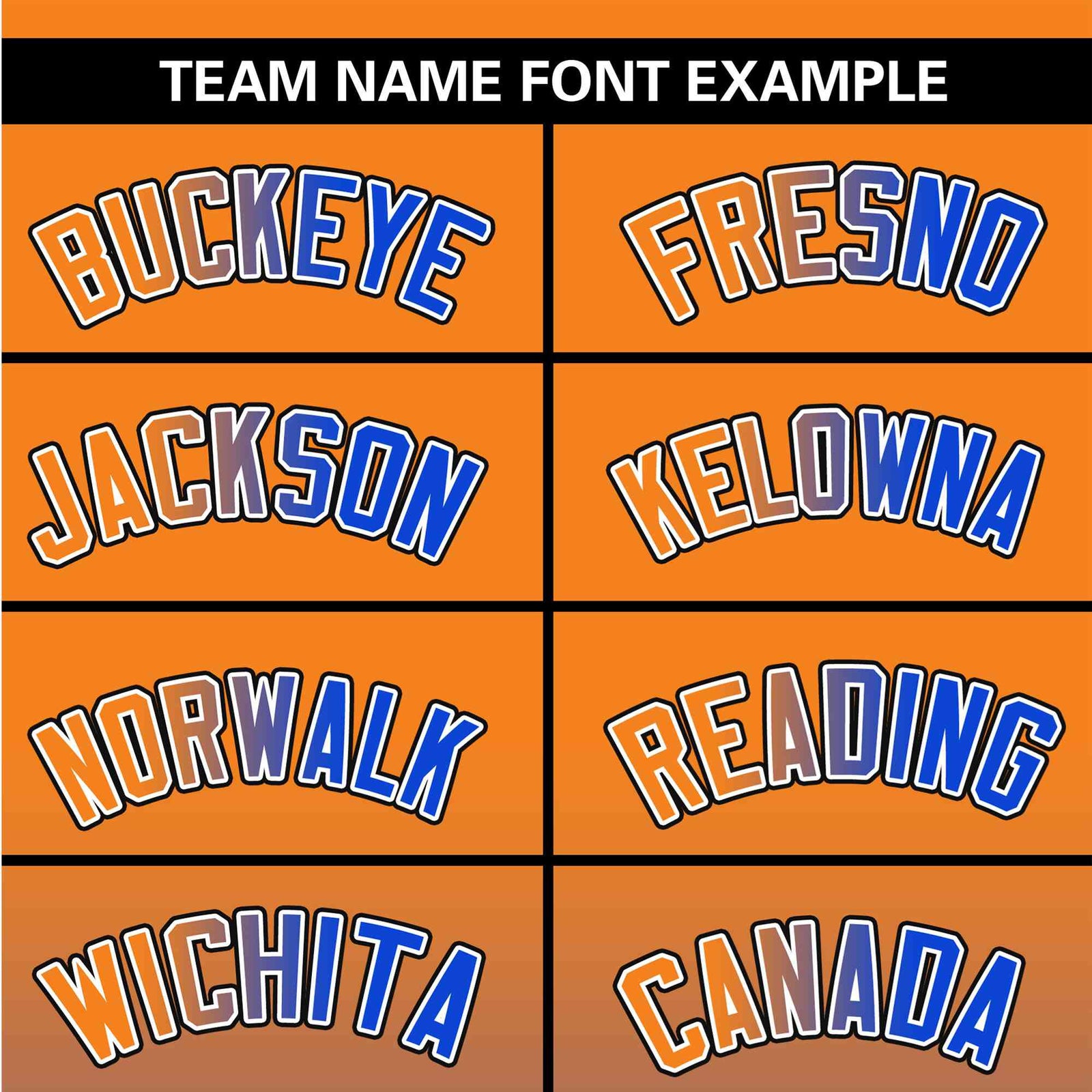 Custom Orange Sky Blue Black Authentic Fade Fashion Baseball Jersey