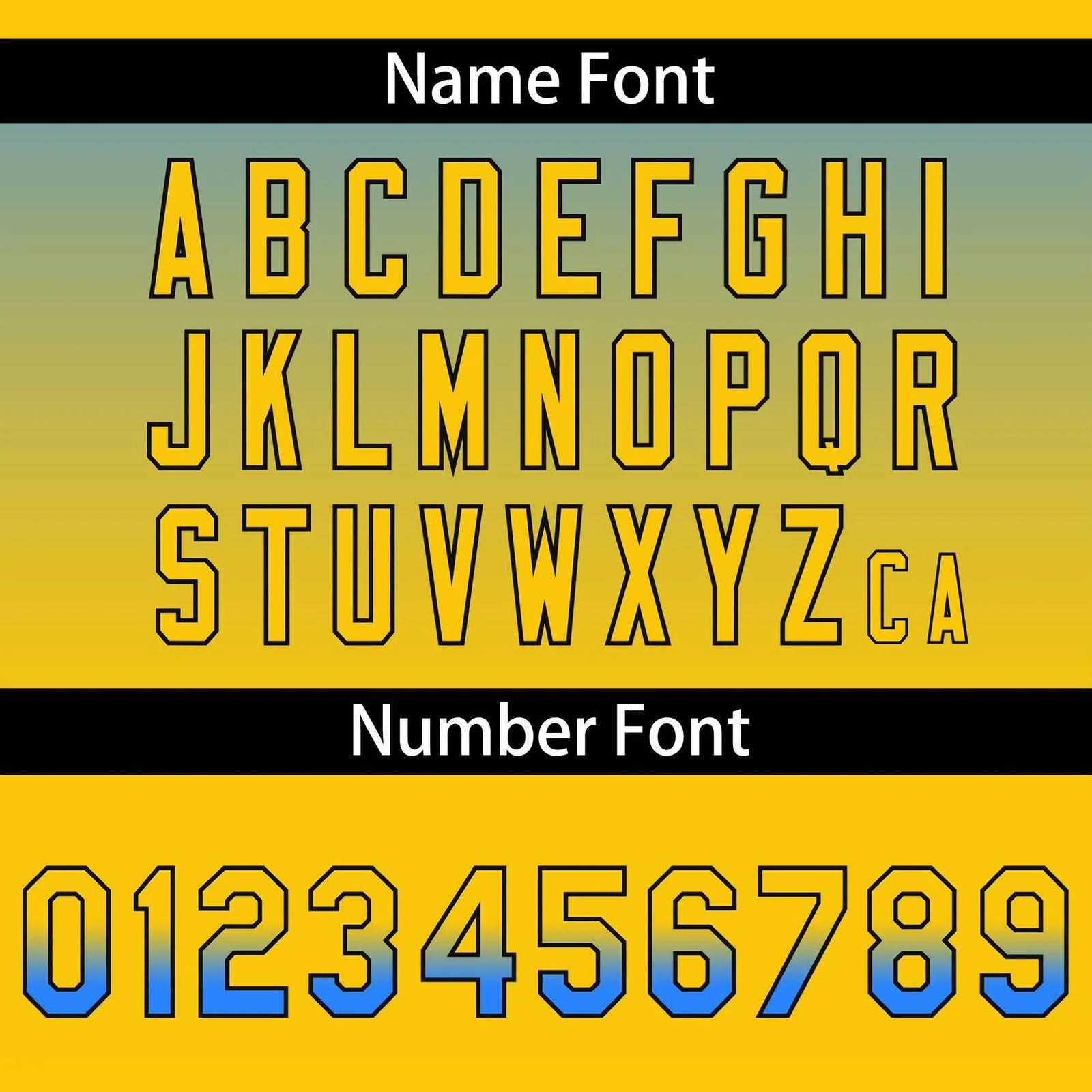 Custom Blue Yellow-Black Authentic Fade Fashion Baseball Jersey