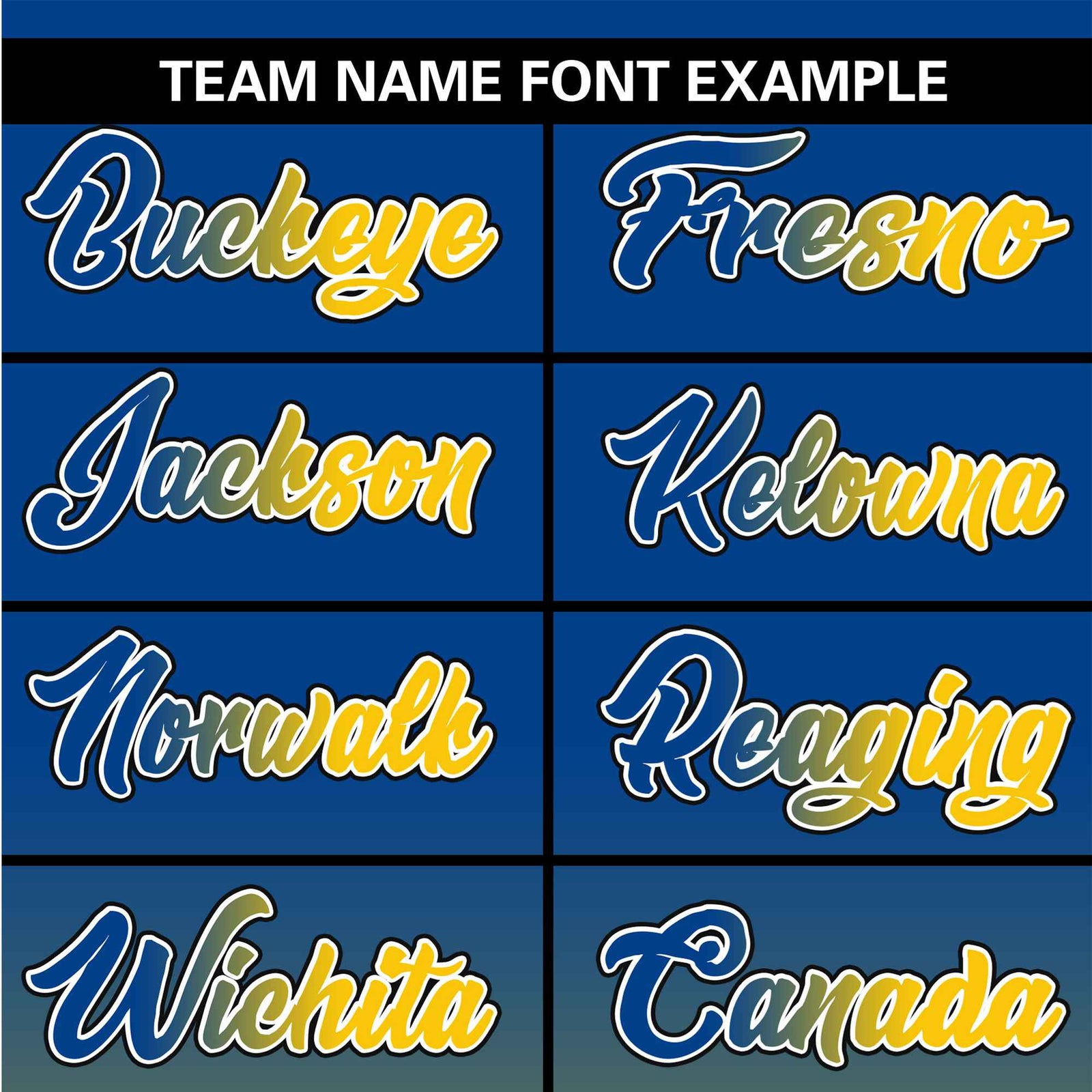 Custom Blue Yellow-Black Authentic Fade Fashion Baseball Jersey