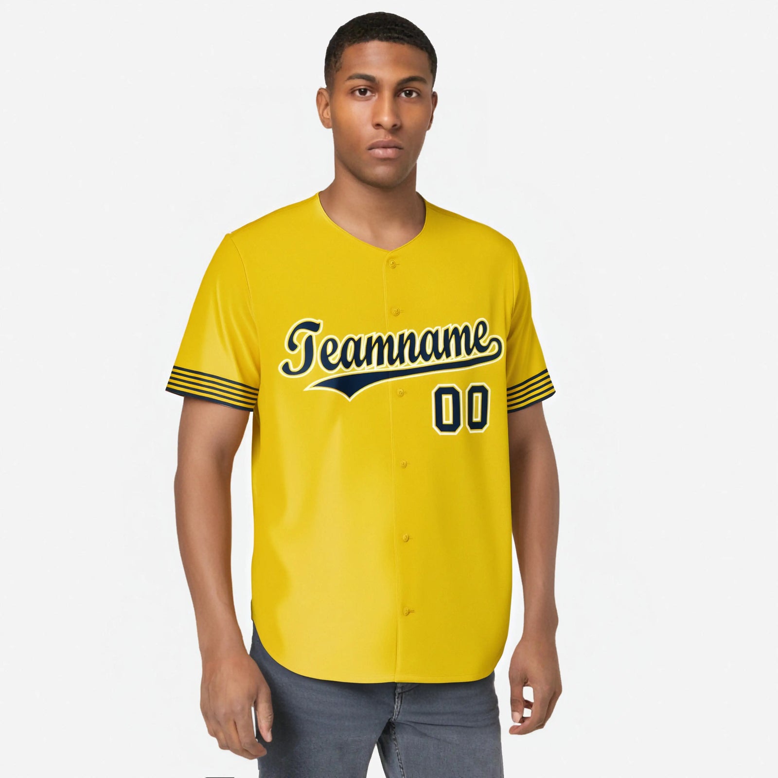 Custom Gold Purple-White Classic Style Authentic Baseball Jersey