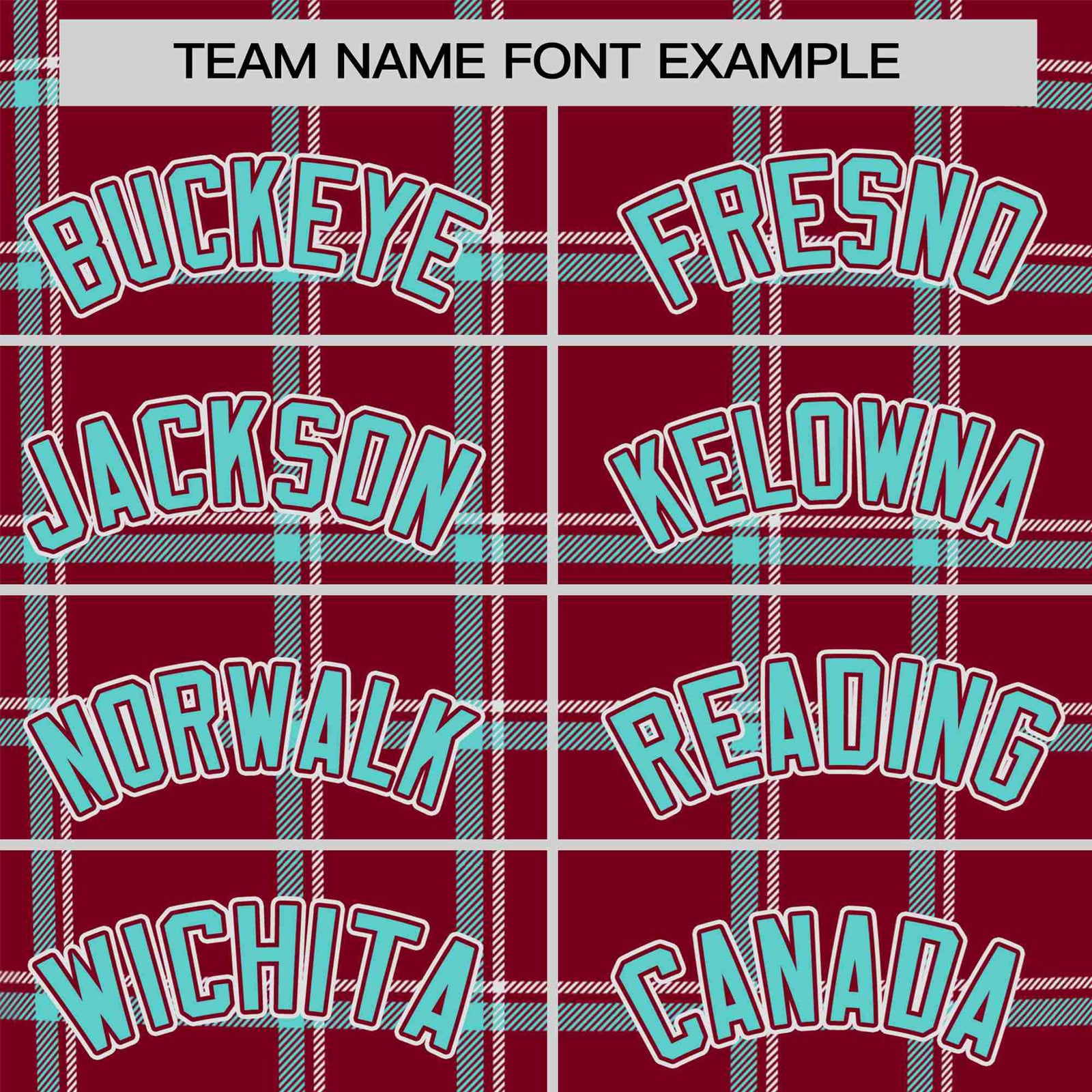 Custom Crimson Aqua Personalized Plaid Design Authentic Baseball Jersey