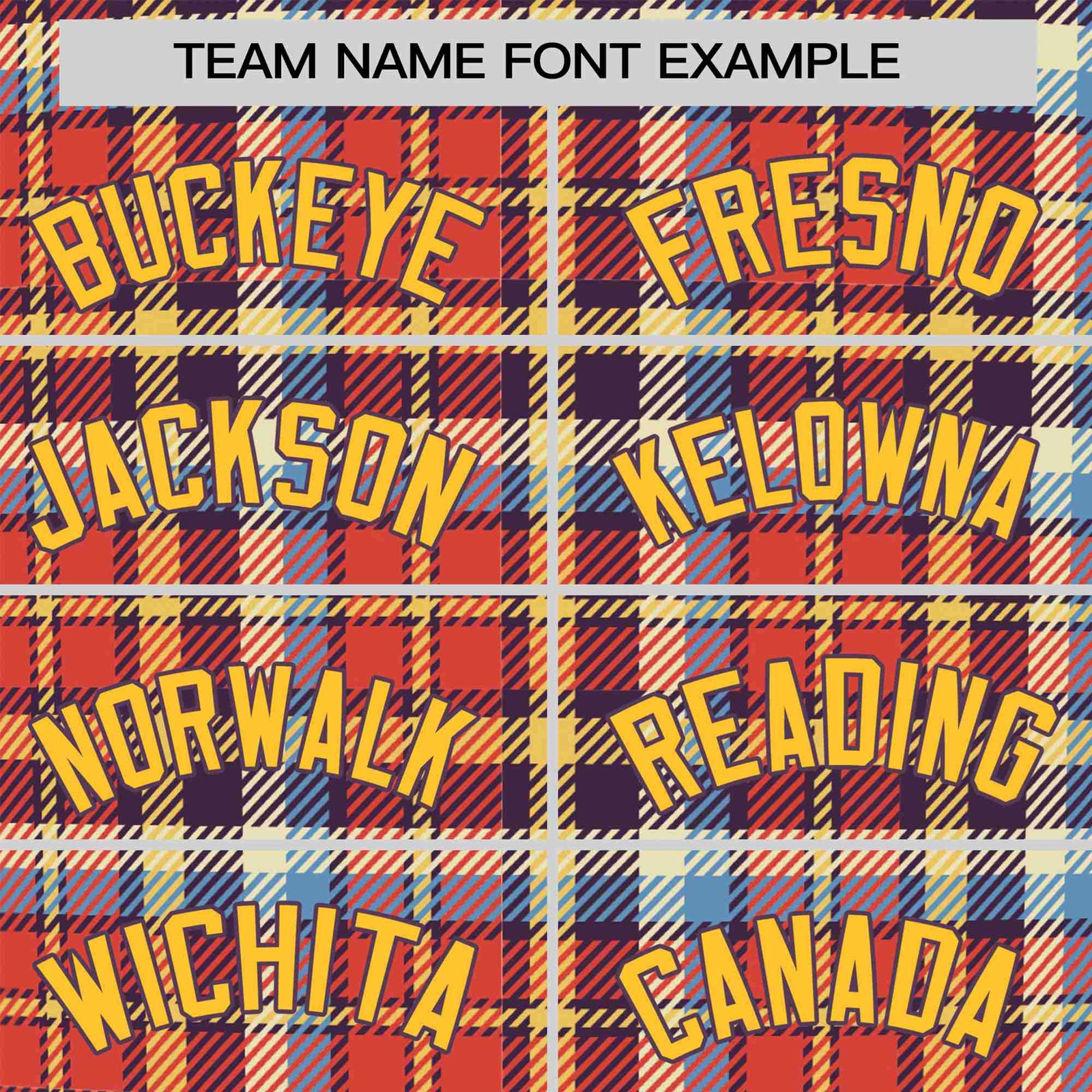 Custom Orange Yellow-Blue Personalized Plaid Design Authentic Baseball Jersey