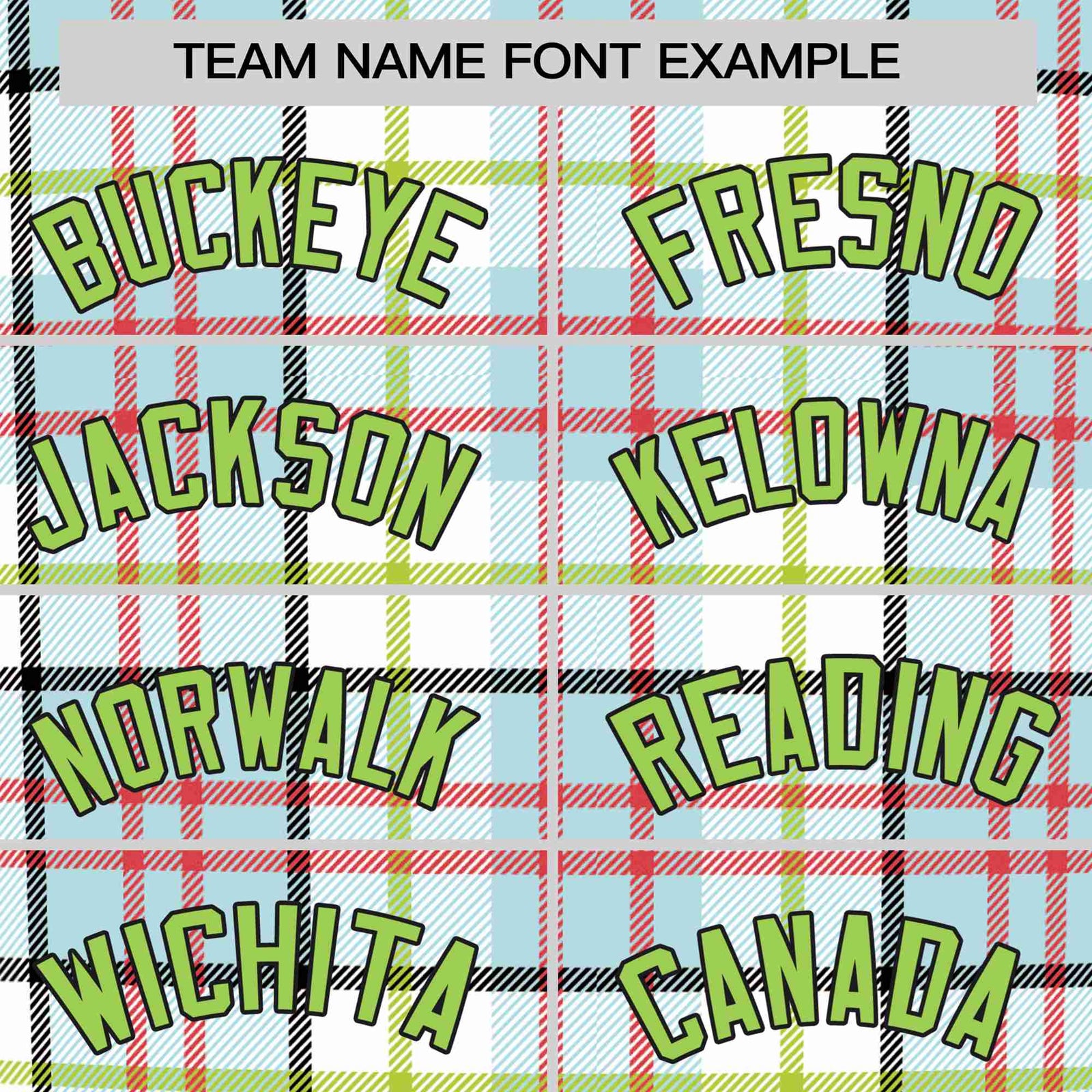Custom White Neon Green-Red Personalized Plaid Design Authentic Baseball Jersey