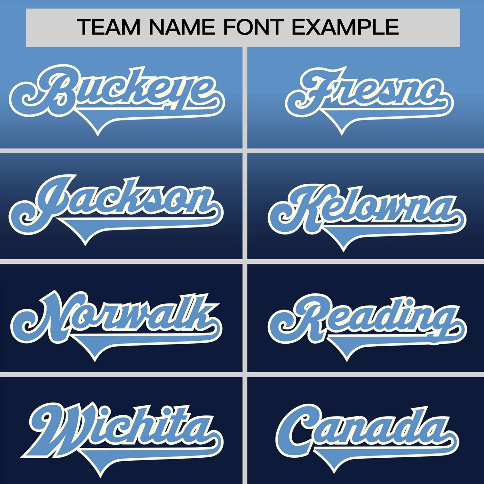 Custom Navy Powder Blue Gradient Fashion Design Authentic Baseball Jersey