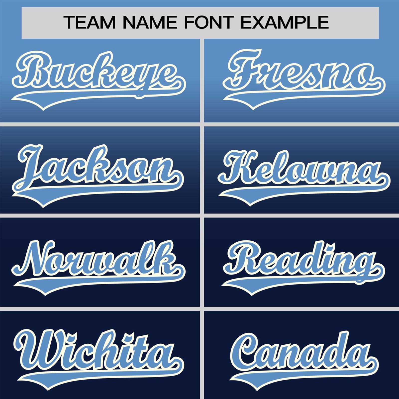 Custom Navy Powder Blue Gradient Fashion Design Authentic Baseball Jersey