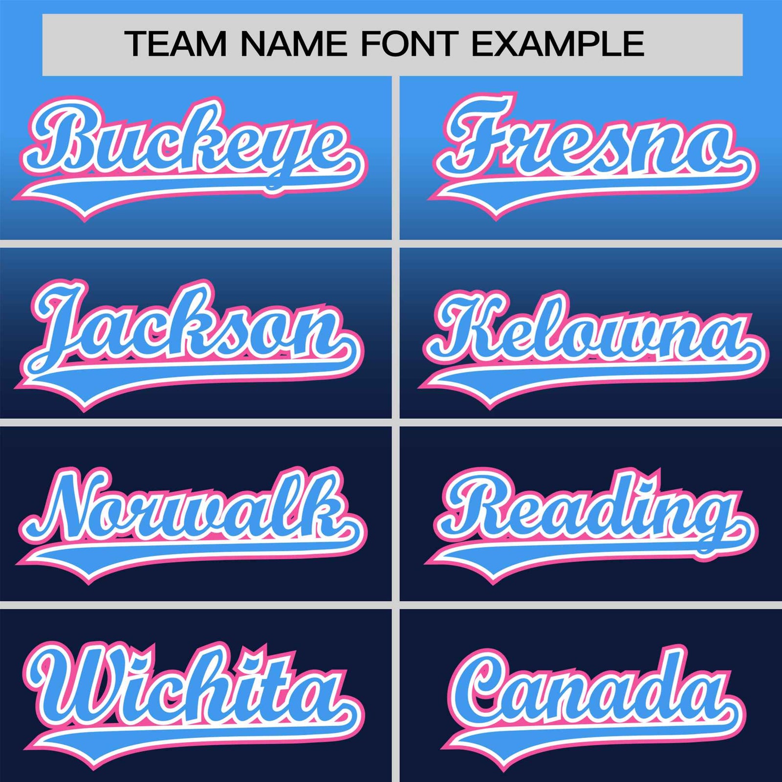 Custom Navy Powder Blue Gradient Fashion Design Authentic Baseball Jersey