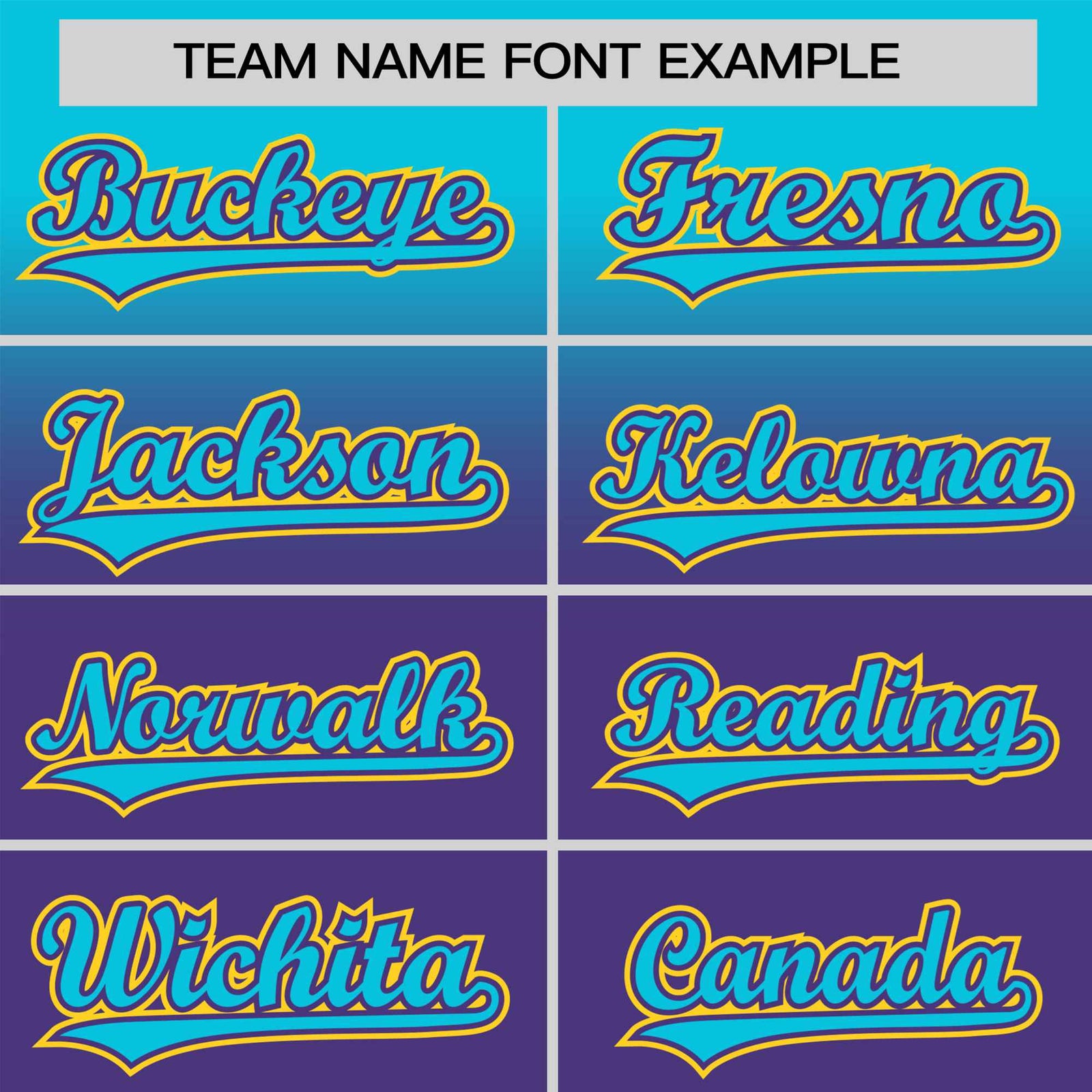 Custom Purple Sky Blue Gradient Fashion Design Authentic Baseball Jersey