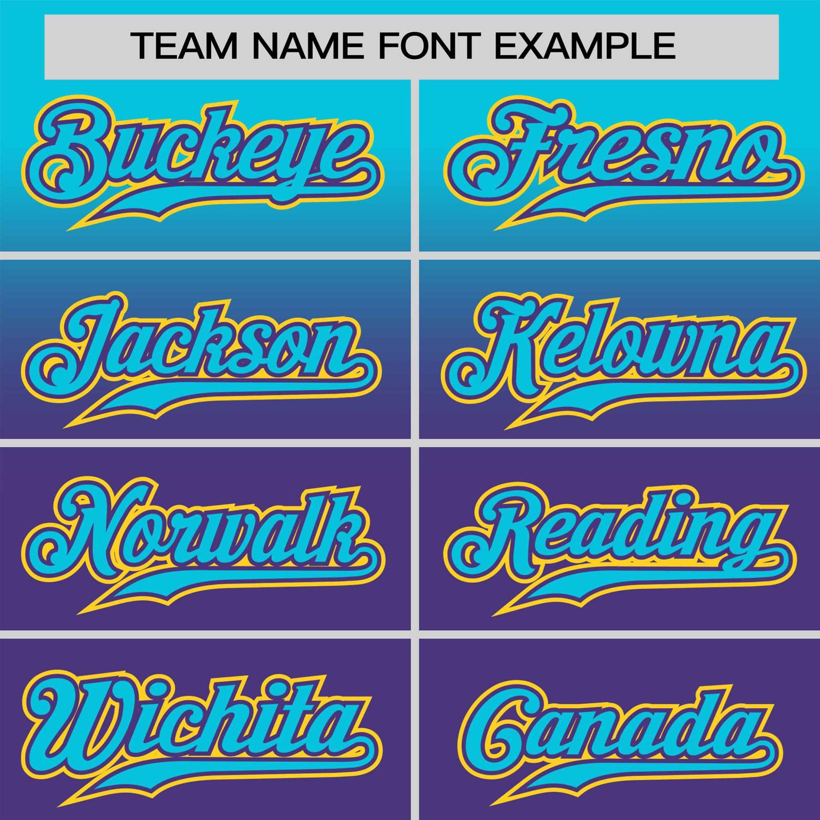 Custom Purple Sky Blue Gradient Fashion Design Authentic Baseball Jersey