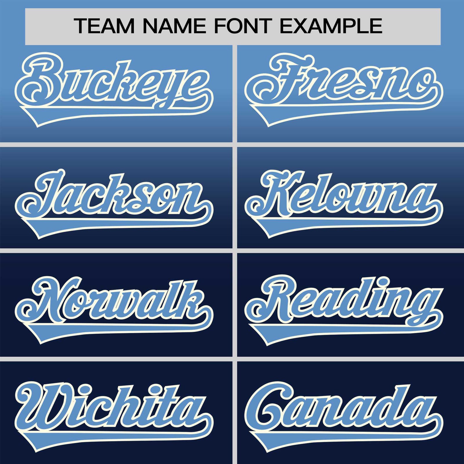 Custom Navy Powder Blue Gradient Fashion Design Authentic Baseball Jersey