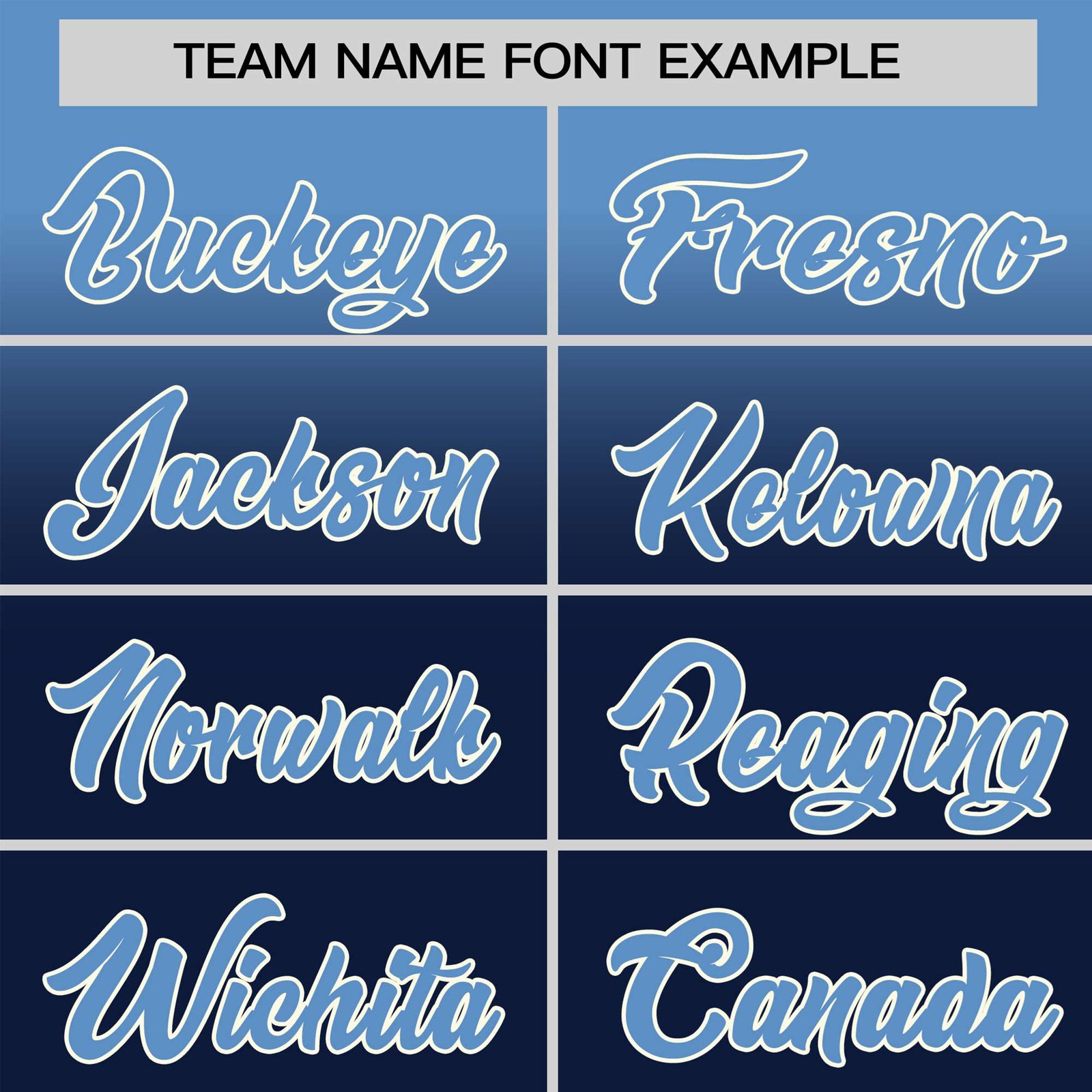 Custom Navy Powder Blue Gradient Fashion Design Authentic Baseball Jersey