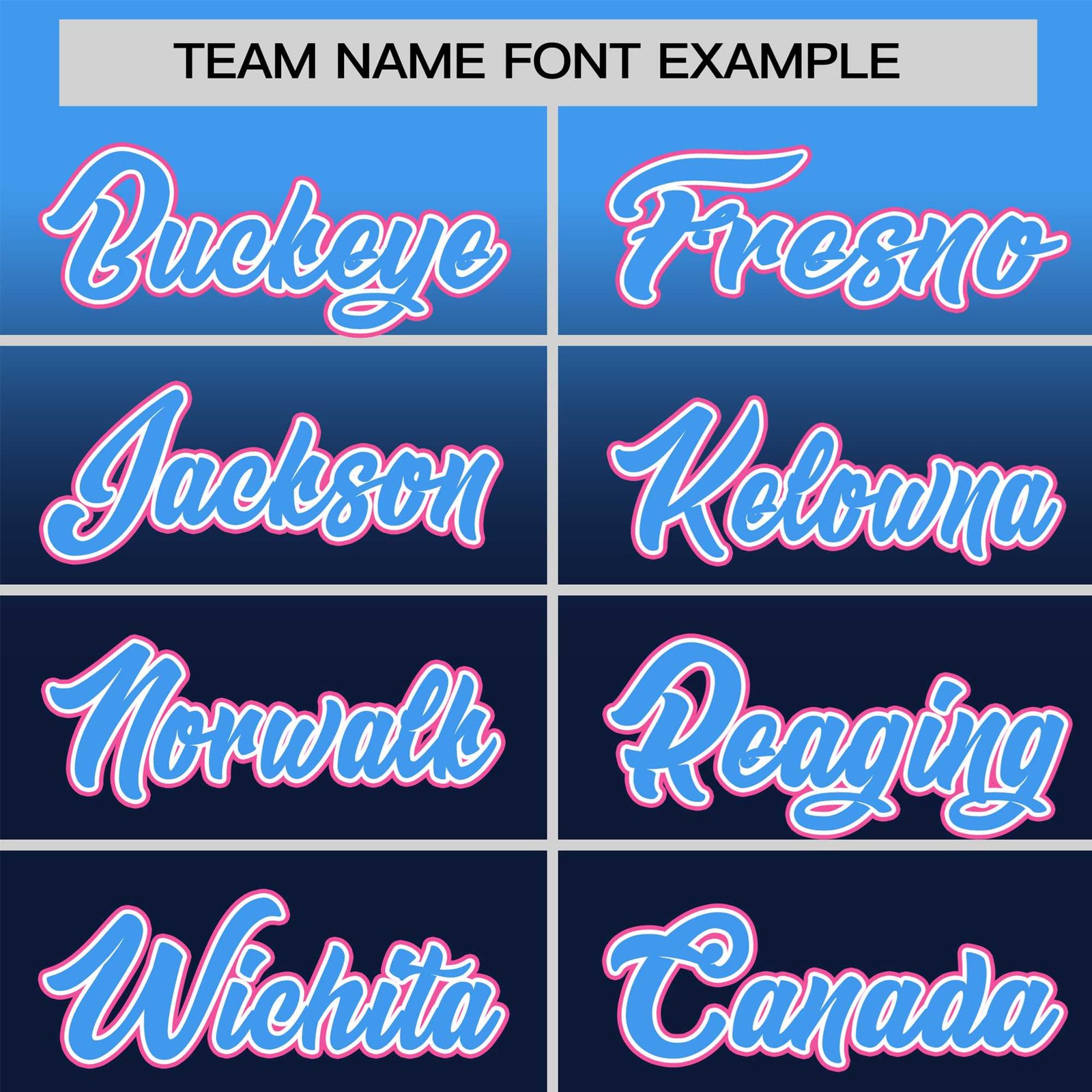 Custom Navy Powder Blue Gradient Fashion Design Authentic Baseball Jersey