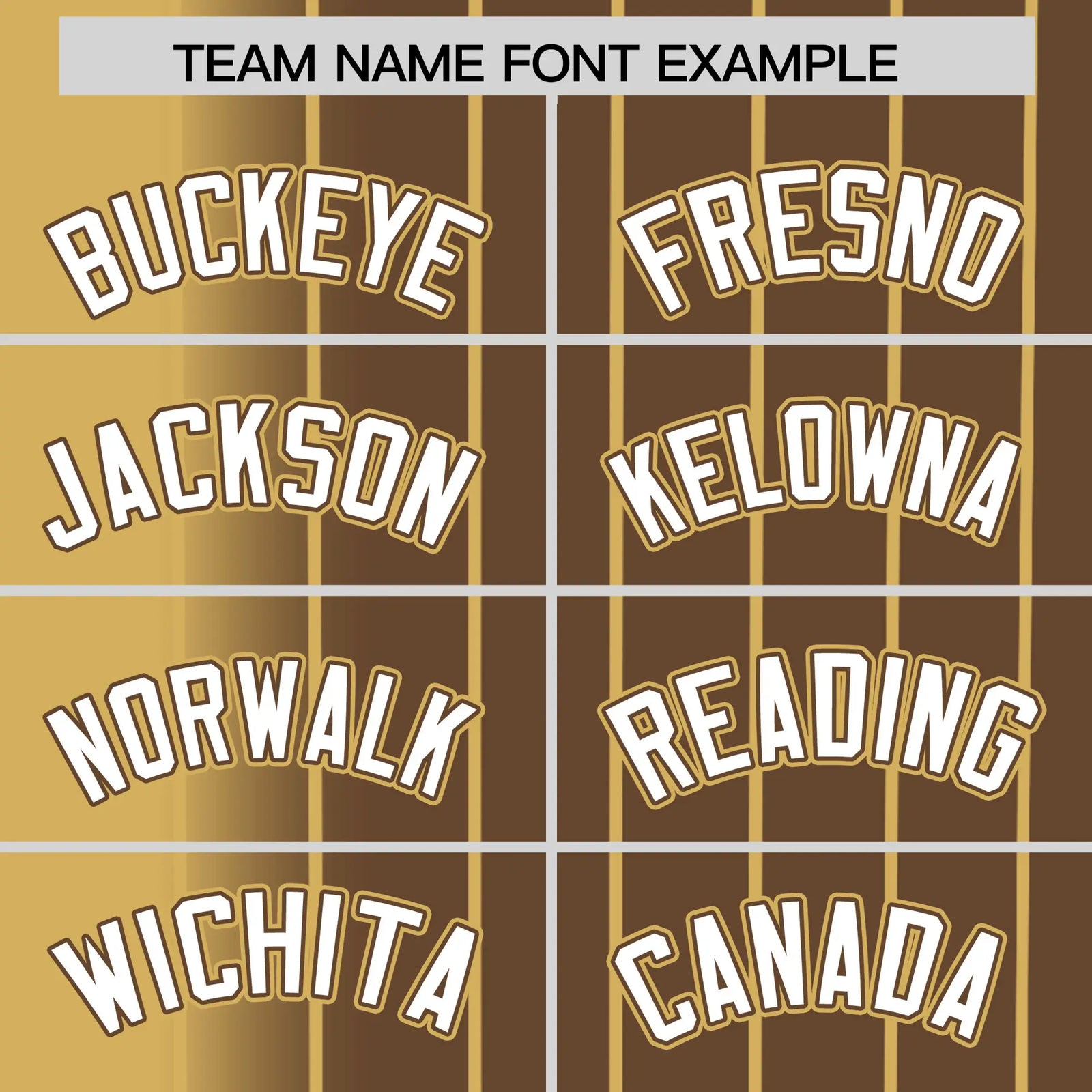 Custom Old-Gold Brown Pinstripe White Authentic Baseball Jersey