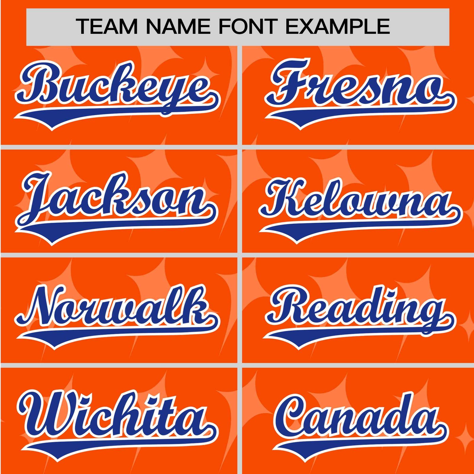 Custom Orange Royal Blue White Authentic Four Pointed Baseball Jersey