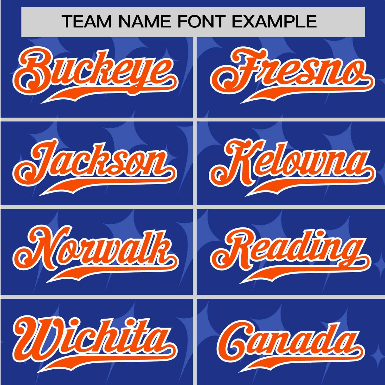 Custom Royal Blue Orange White Authentic Four Pointed Baseball Jersey