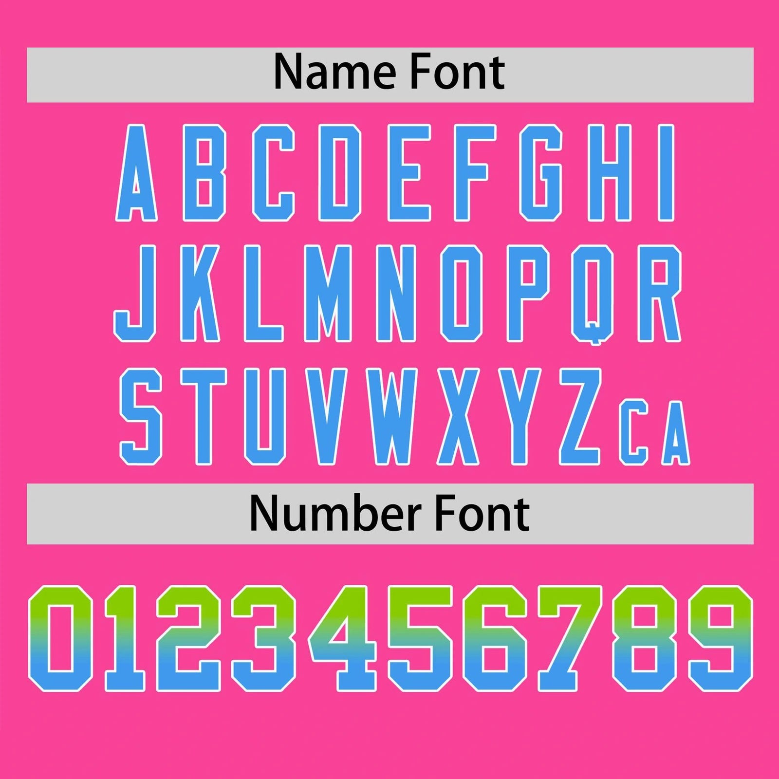 Custom Pink Neon Green-Powder Blue Gradient Fashion Authentic Baseball Jersey