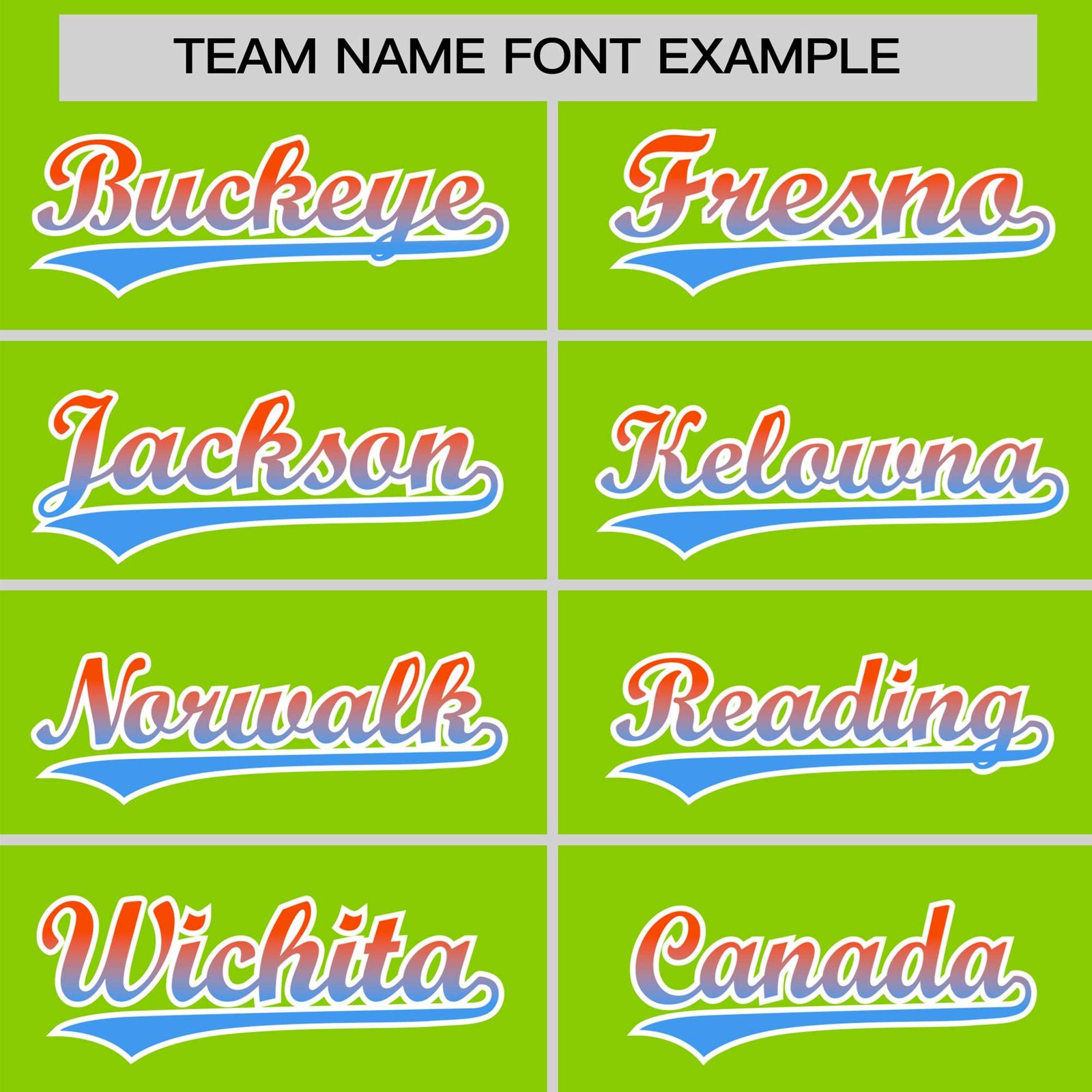 Custom Neon Green Orange-Powder Blue Gradient Fashion Authentic Baseball Jersey