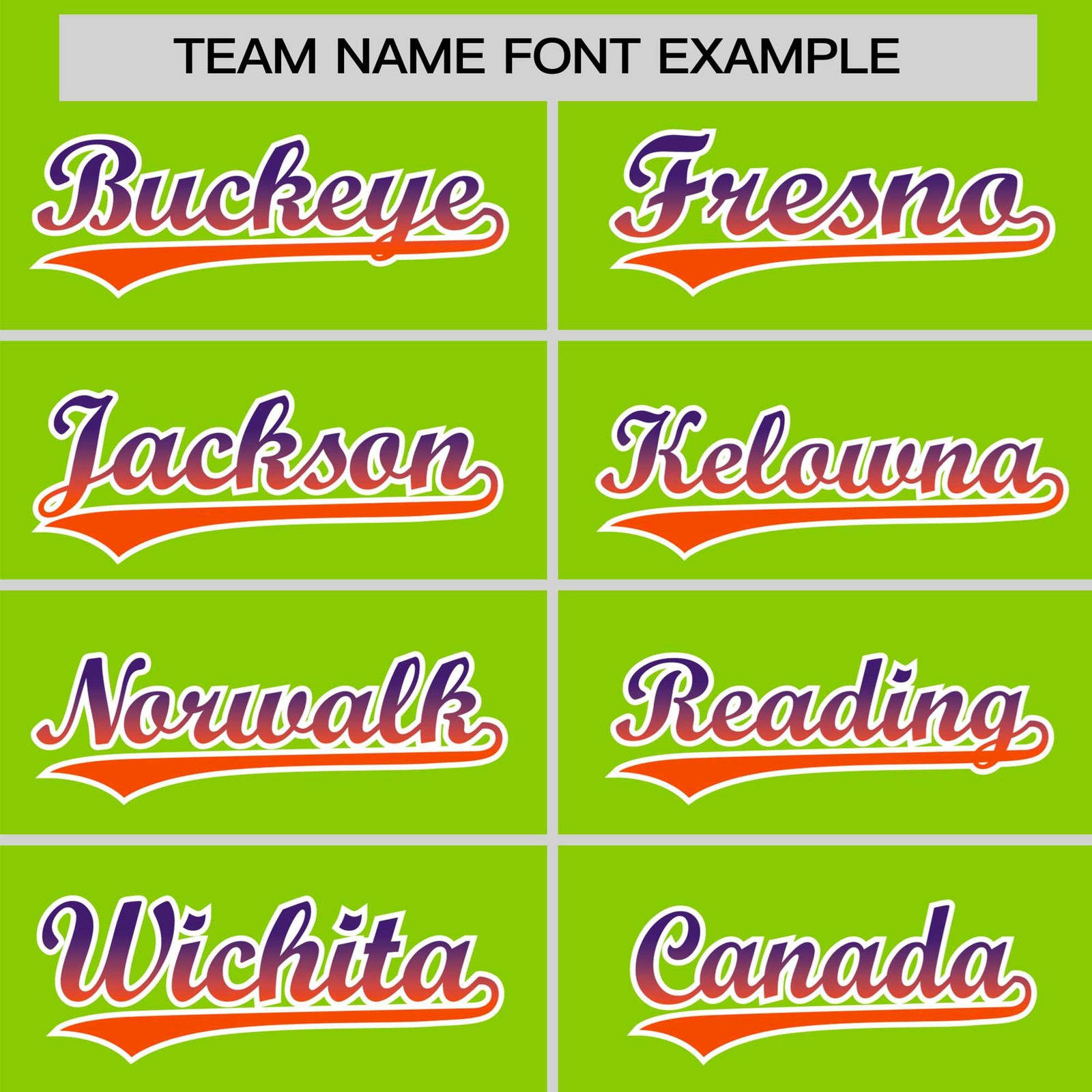 Custom Neon Green Purple-Orange Gradient Fashion Authentic Baseball Jersey