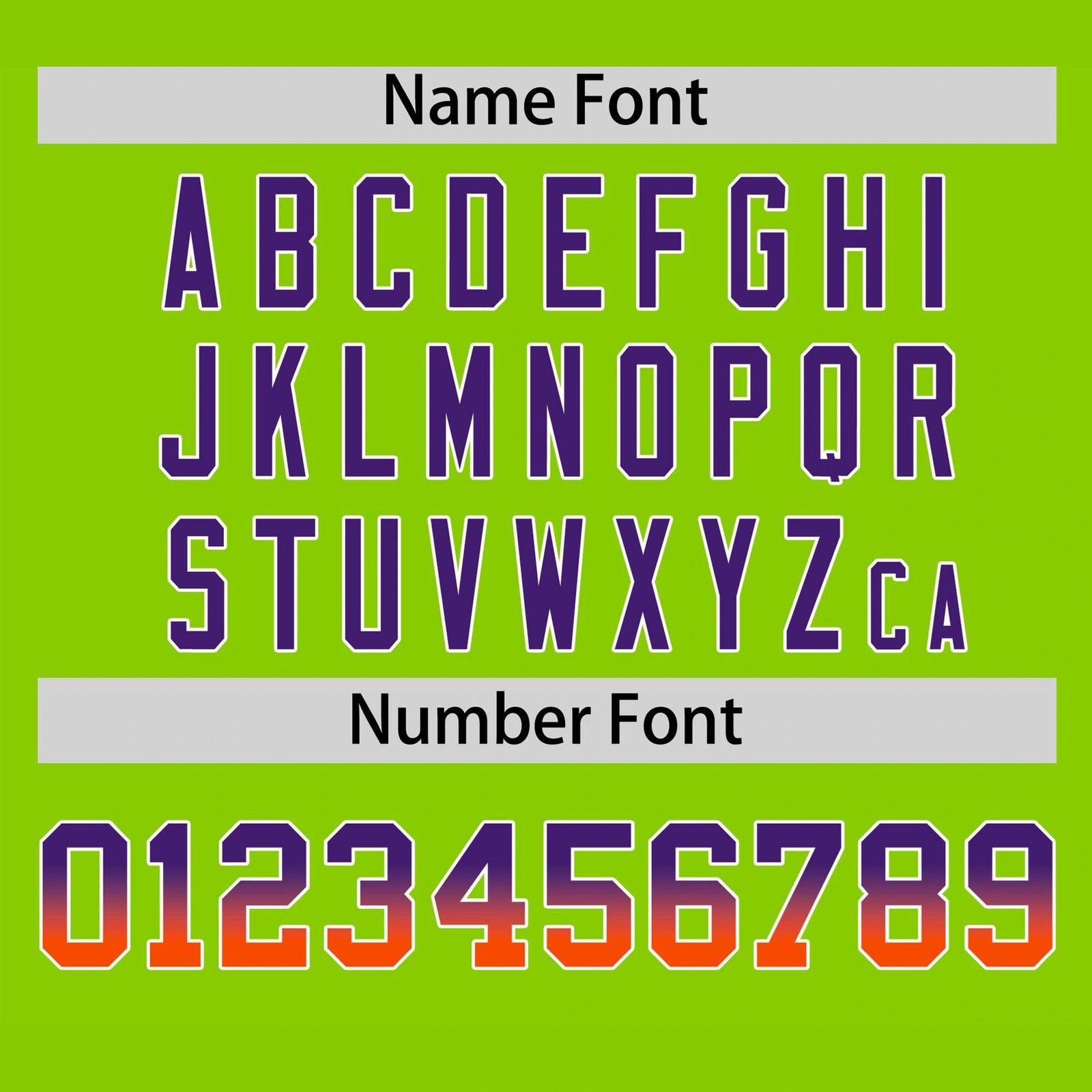 Camiseta de béisbol auténtica personalizada con degradado verde neón, morado y naranja.