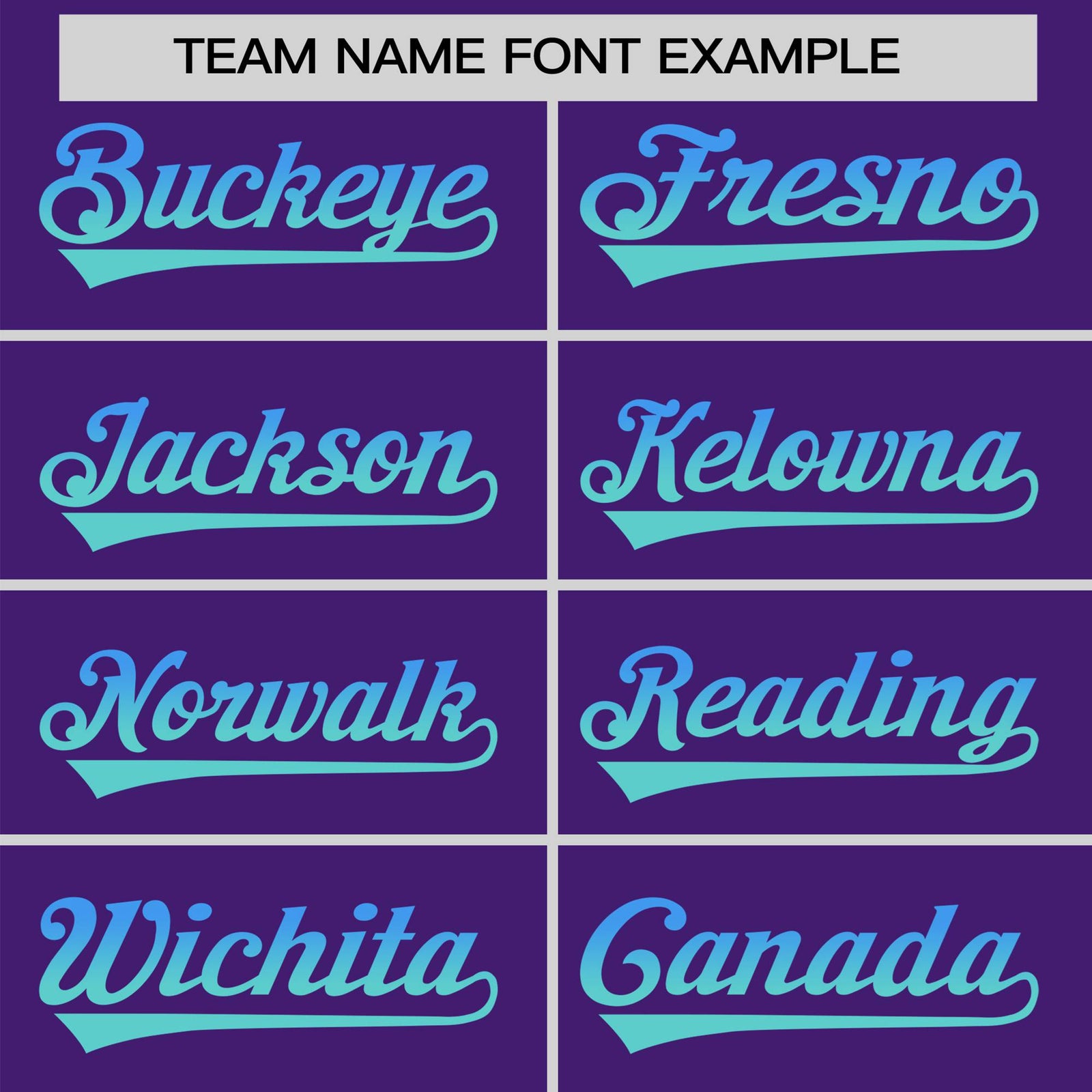 Custom Purple Powder Blue-Aqua Gradient Fashion Authentic Baseball Jersey