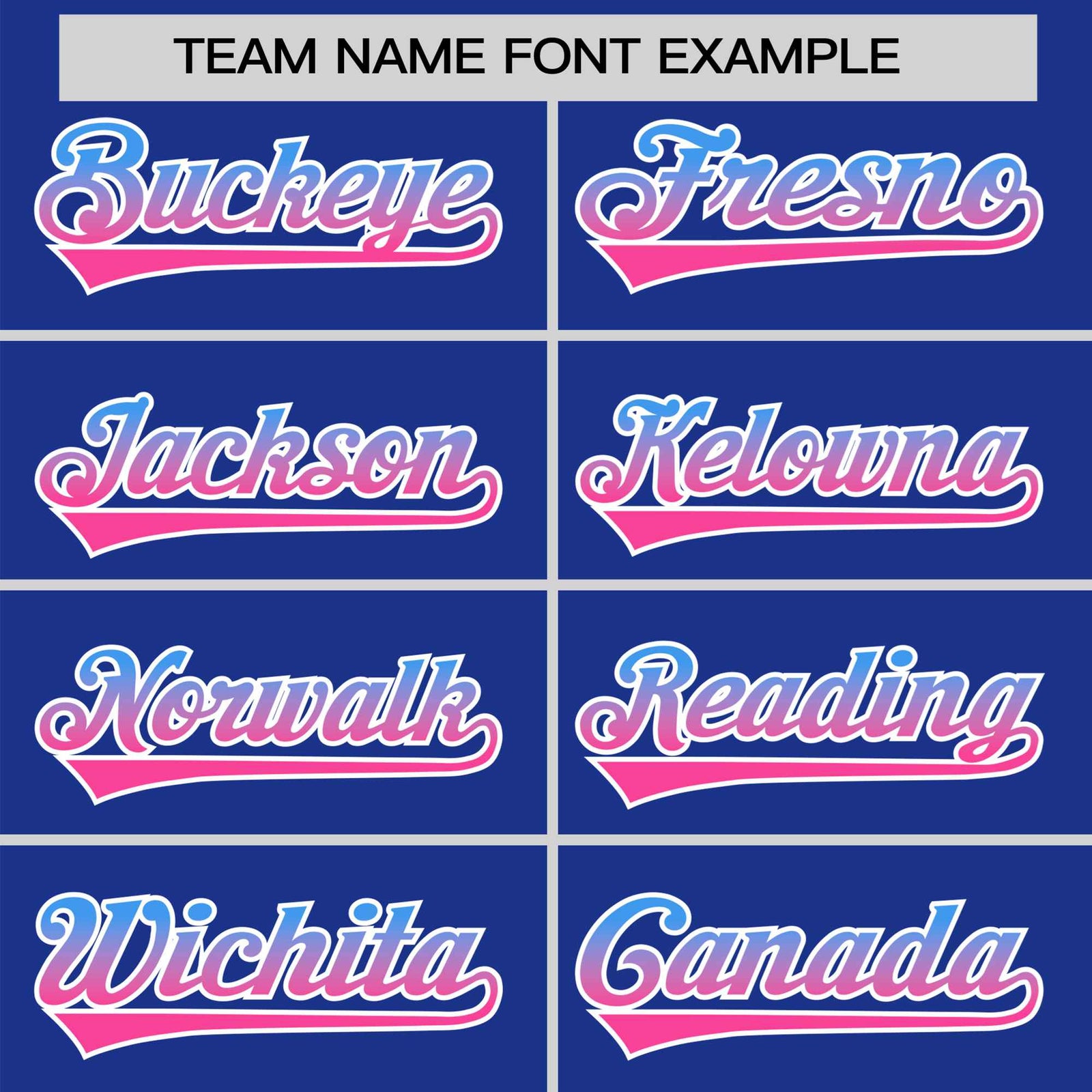 Custom Royal Blue Powder Blue-Pink Gradient Fashion Authentic Baseball Jersey