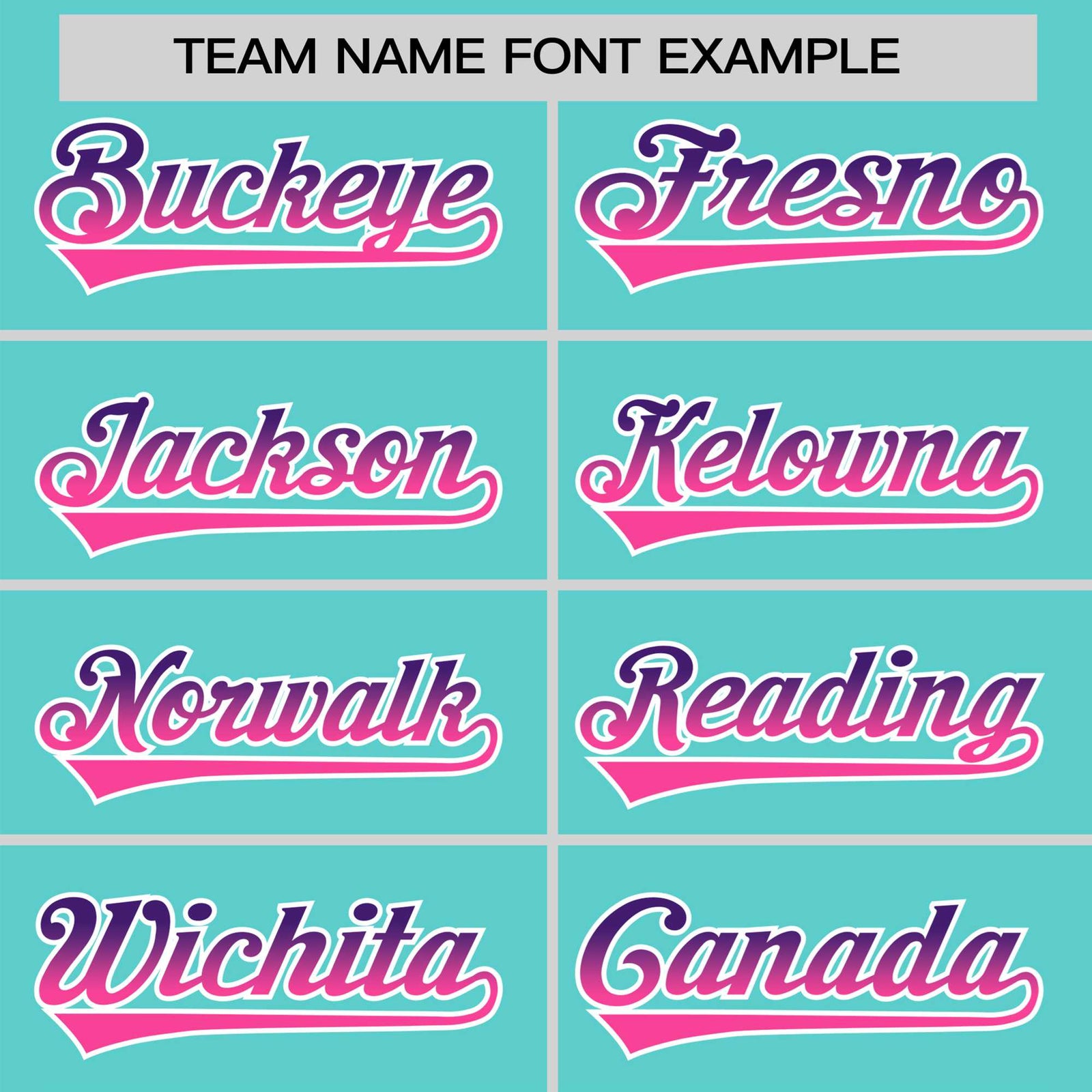 Custom Aqua Purple-Pink Gradient Fashion Authentic Baseball Jersey