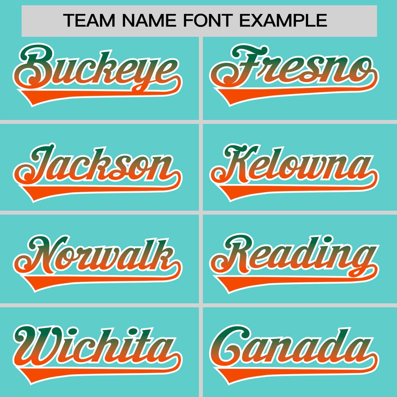 Custom Aqua Green-Orange Gradient Fashion Authentic Baseball Jersey