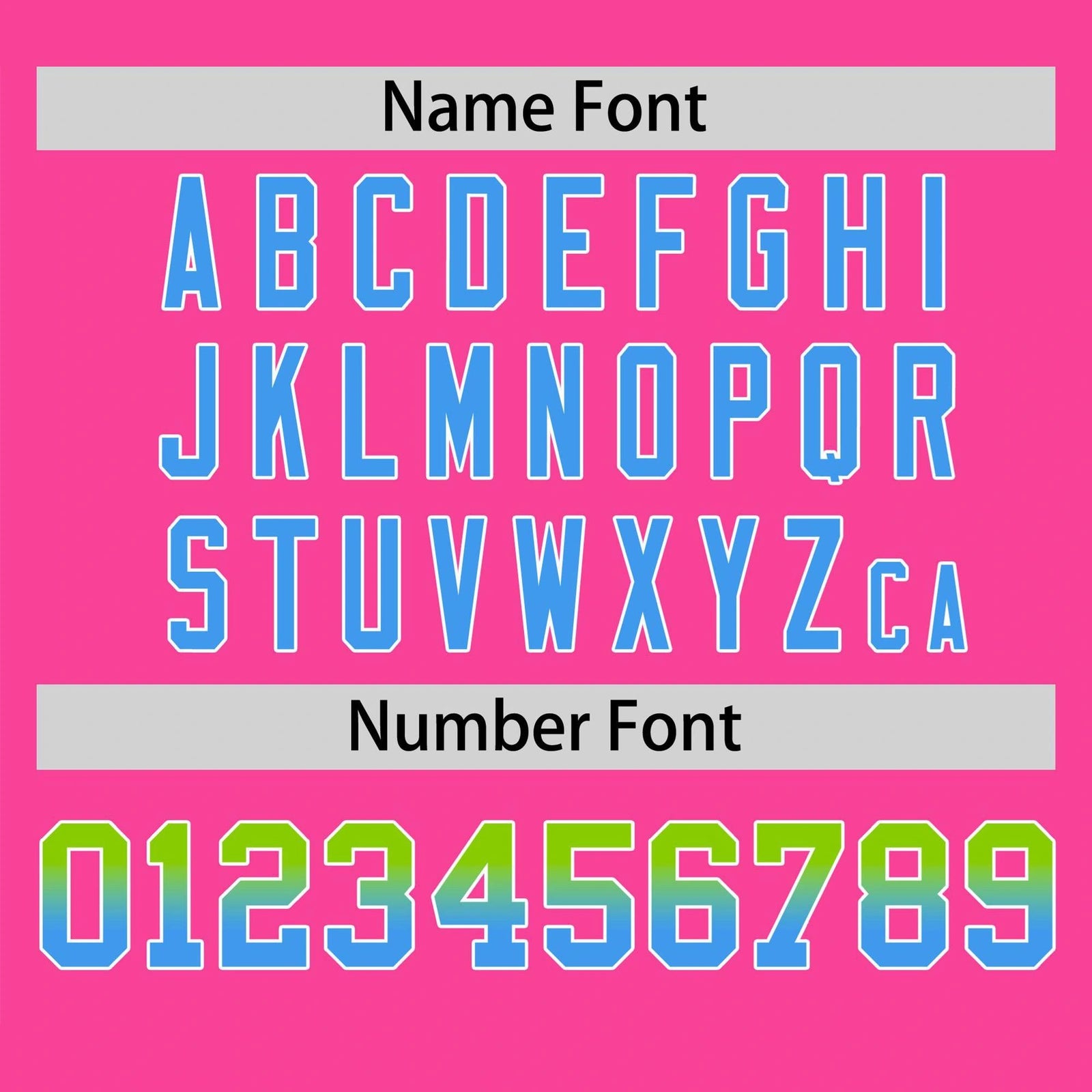 Custom Pink Neon Green-Powder Blue Gradient Fashion Authentic Baseball Jersey