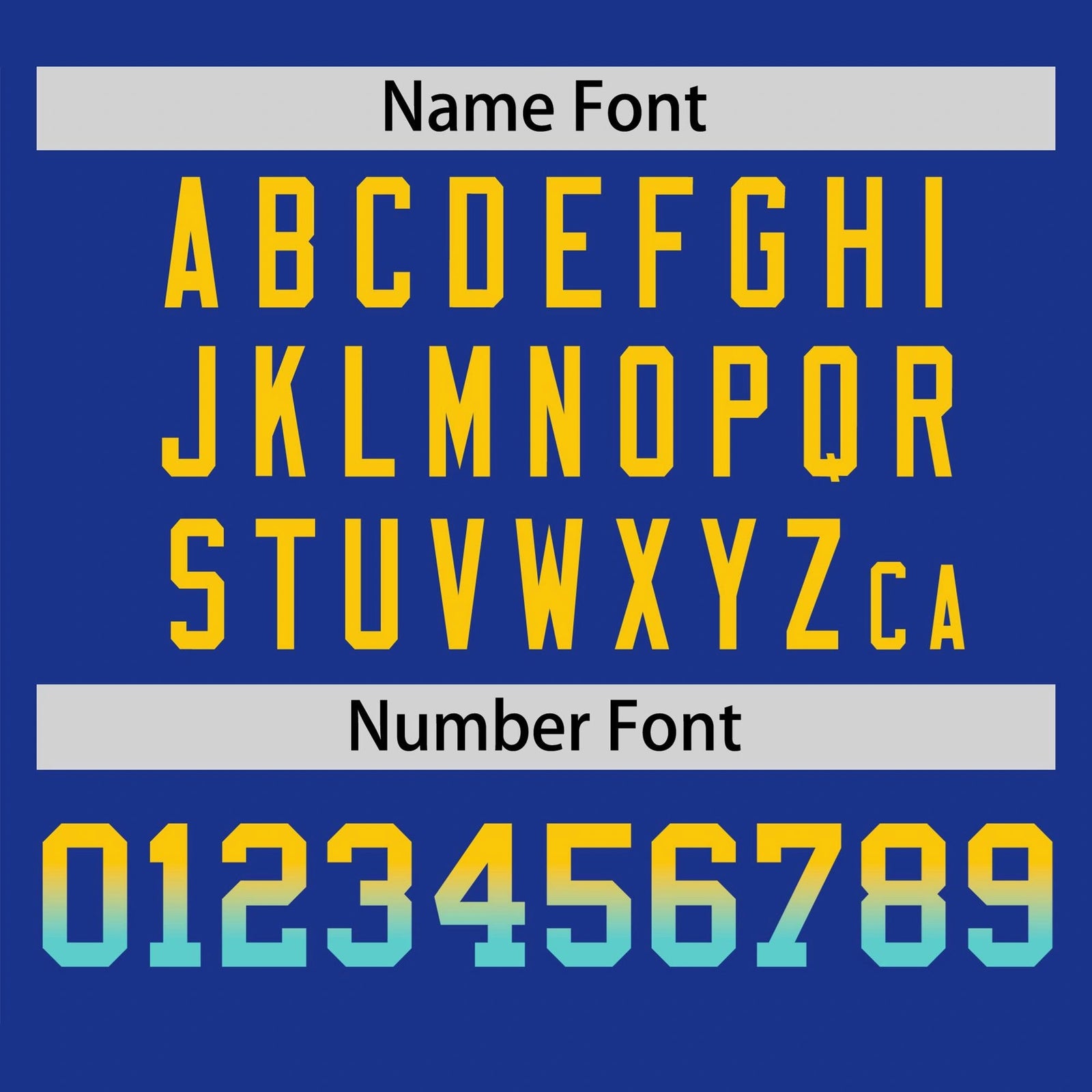 Custom Royal Blue Gold-Aqua Gradient Fashion Authentic Baseball Jersey